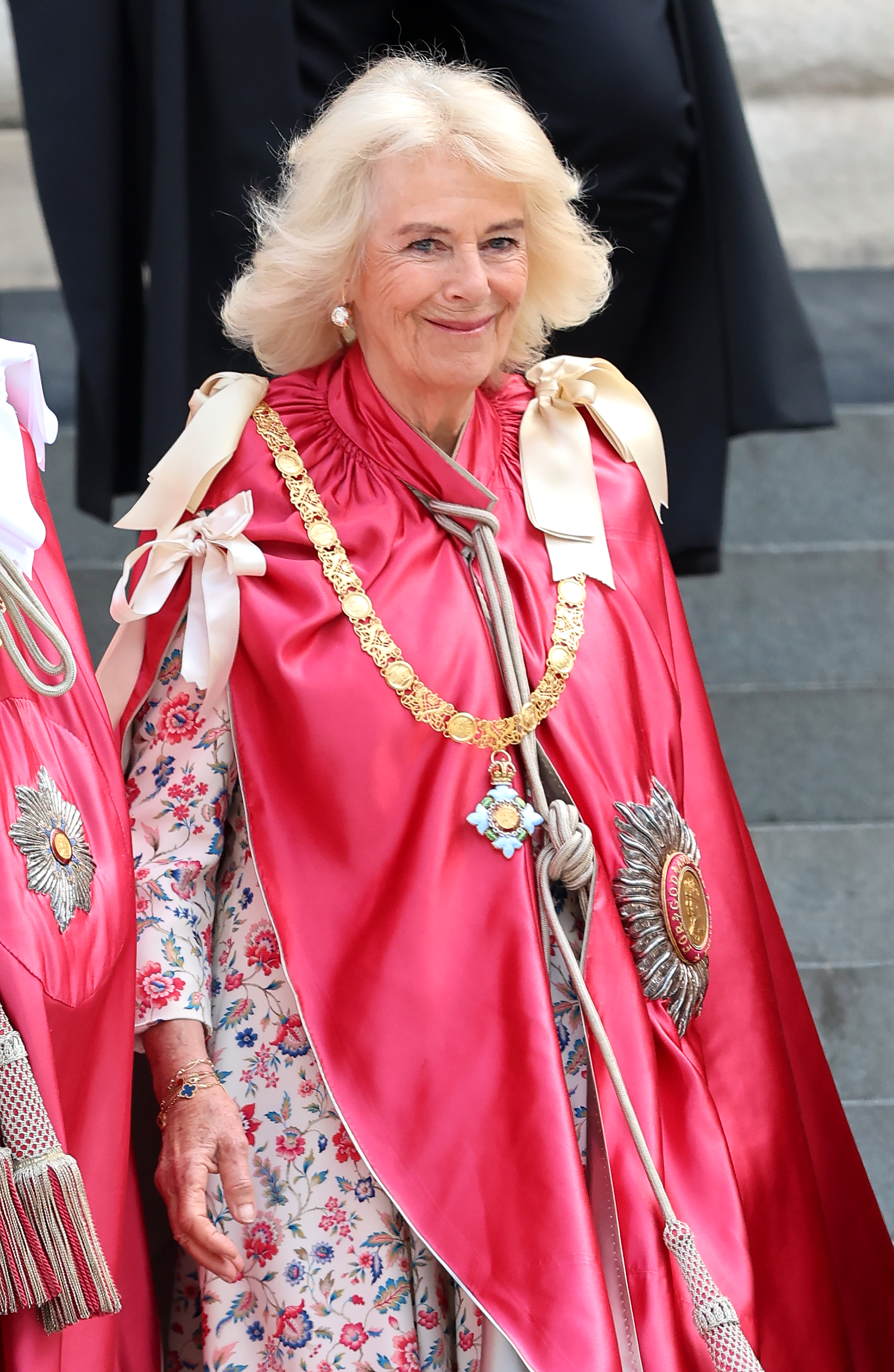 Queen Camilla at the Order of the British Empire ceremony in London, England on May 15, 2024 | Source: Getty Images