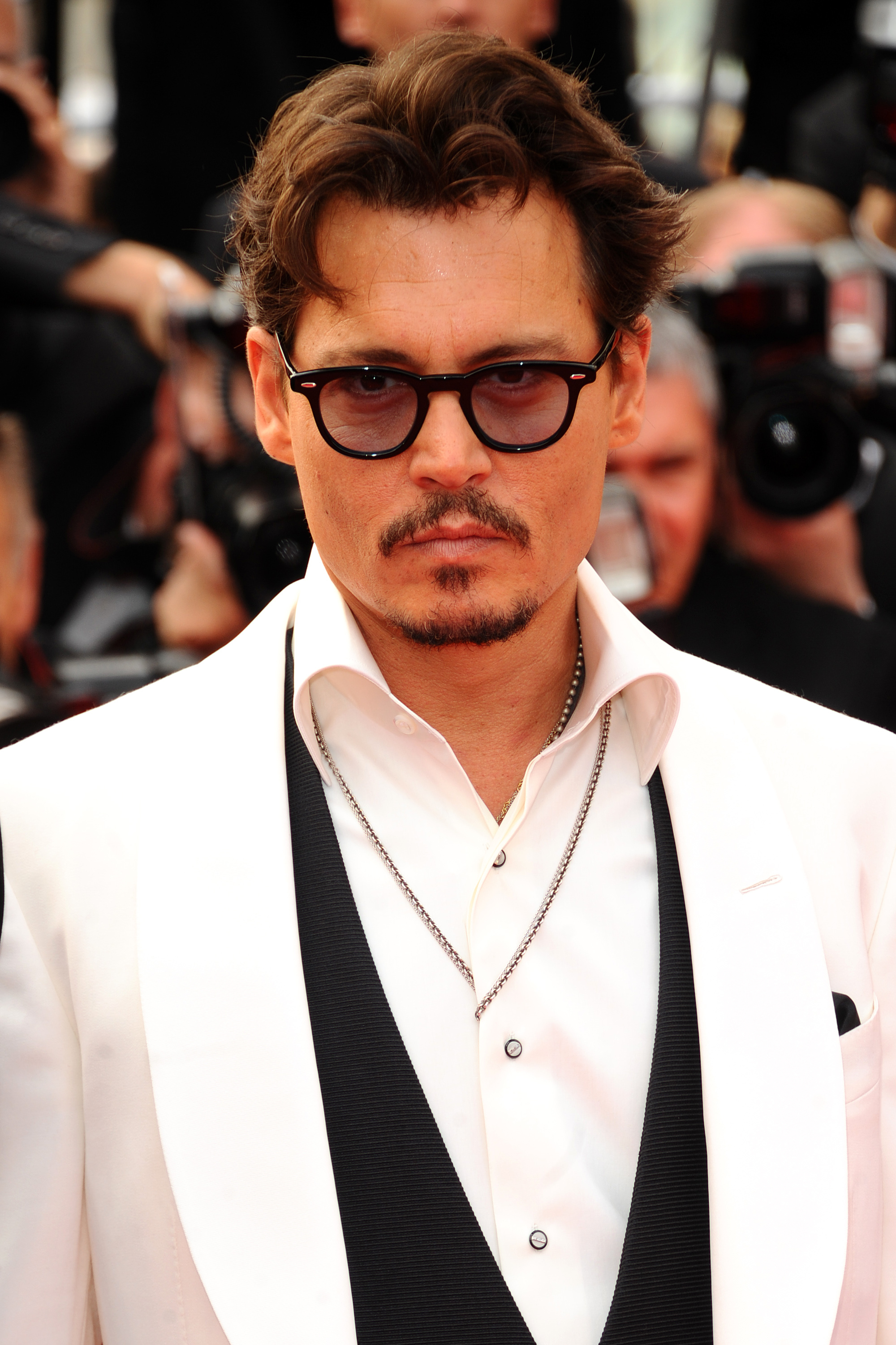 Johnny Depp at 'Pirates of the Caribbean: On Stranger Tides' premiere, 64th Cannes Film Festival, Palais des Festivals in Cannes, France on May 14, 2011 | Source: Getty Images