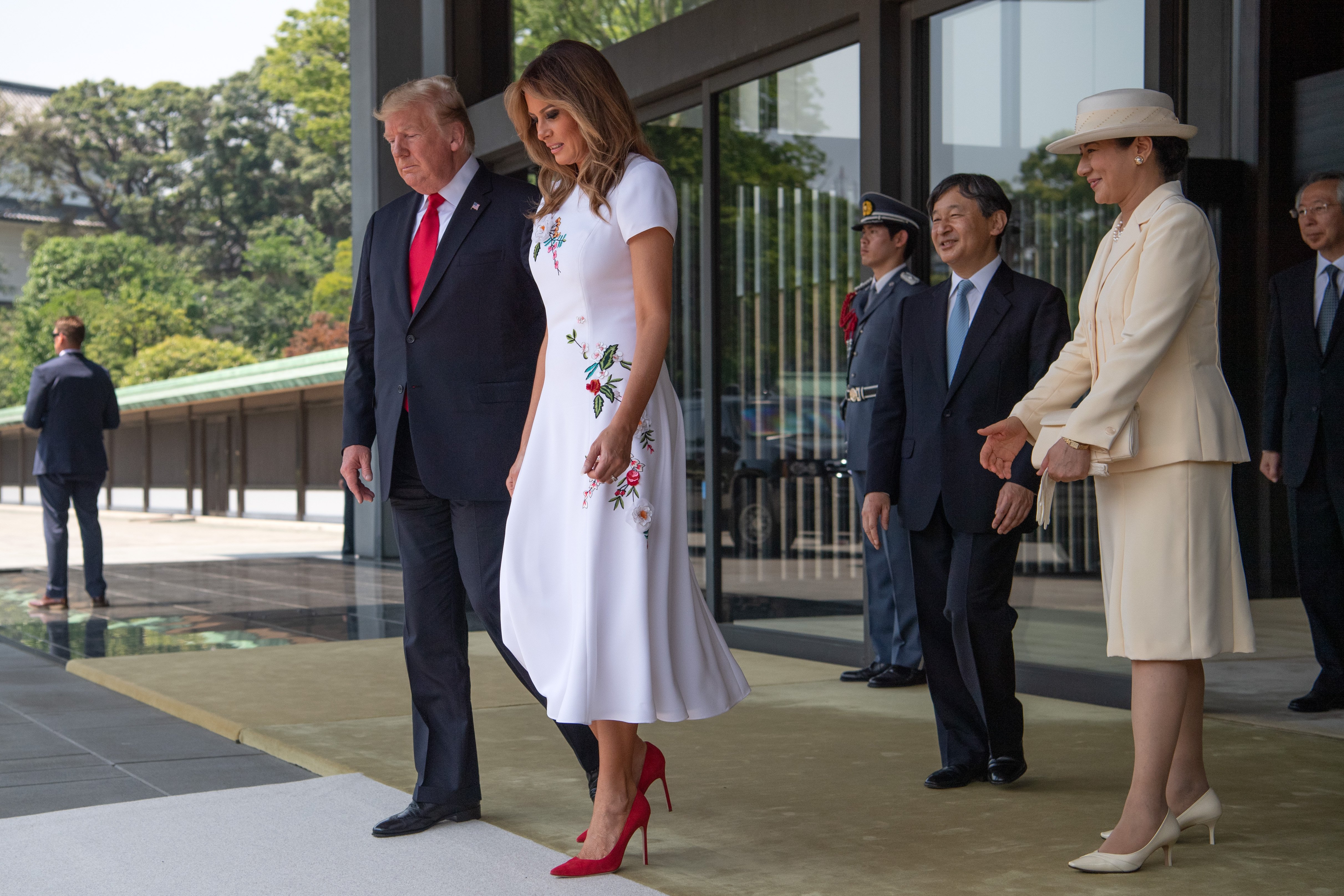 President Donald and First Lady Melania Trump meet Emperor Naruhito and Empress Masako in Tokyo | Photo: Getty Images