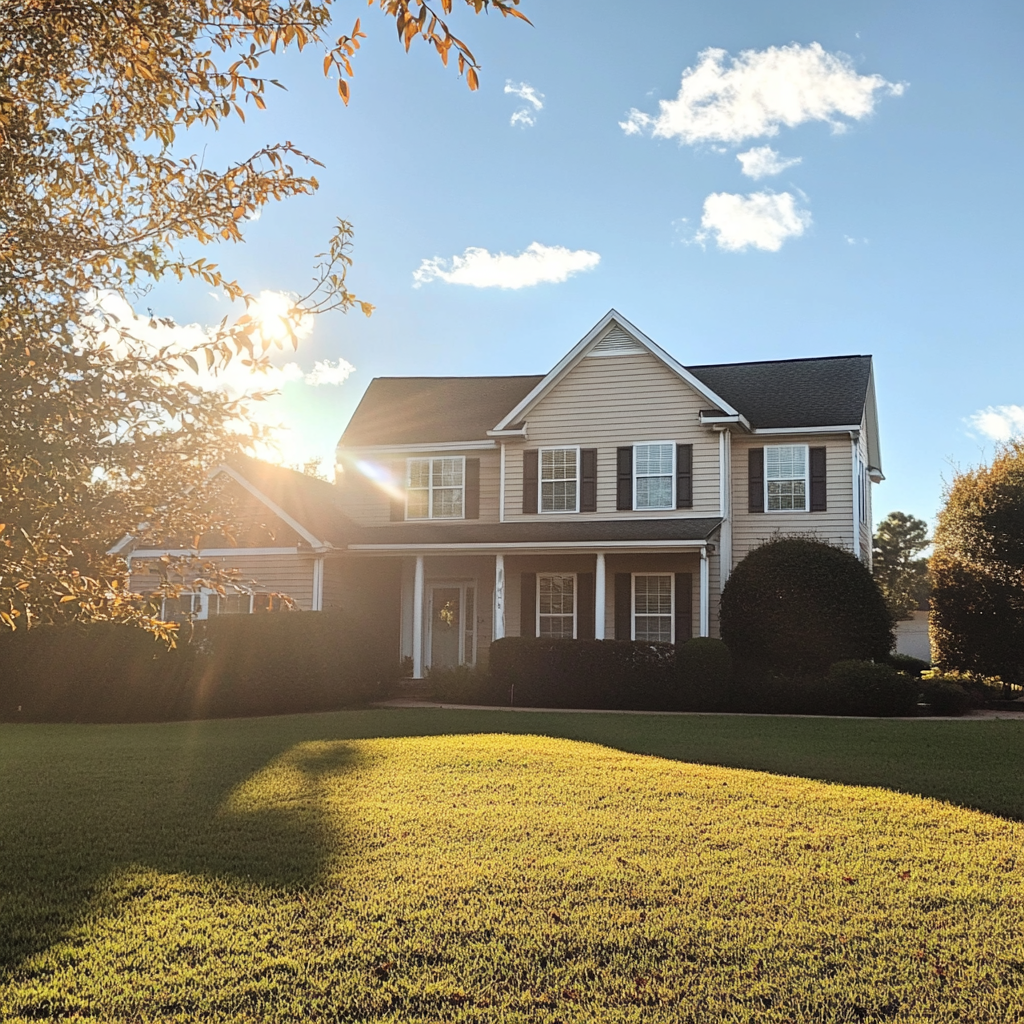 A front view of a house | Source: Midjourney