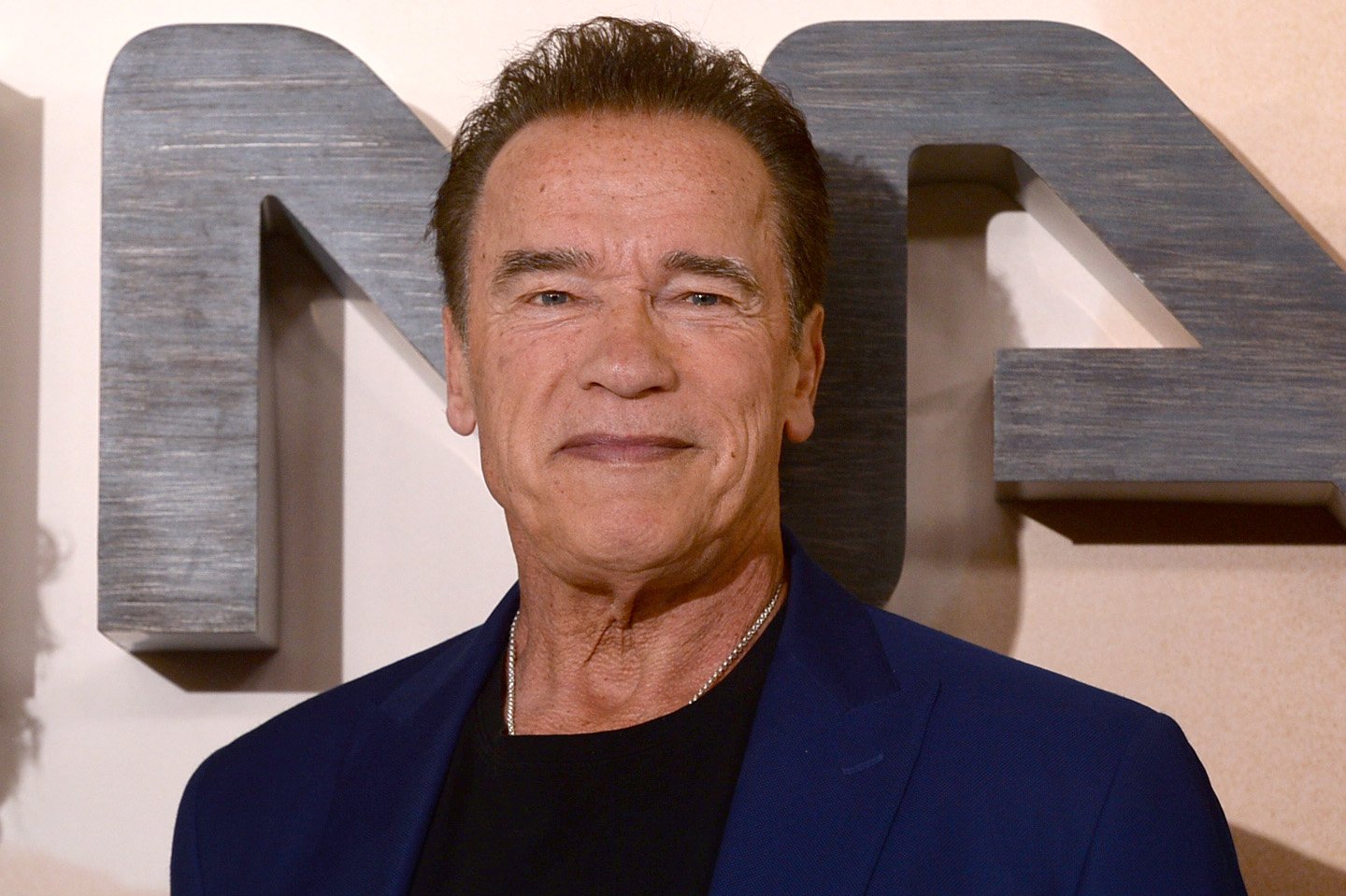 Arnold Schwarzenegger en la rueda de prensa de "Terminator: Dark Fate" en 2019. | Foto: Getty Images