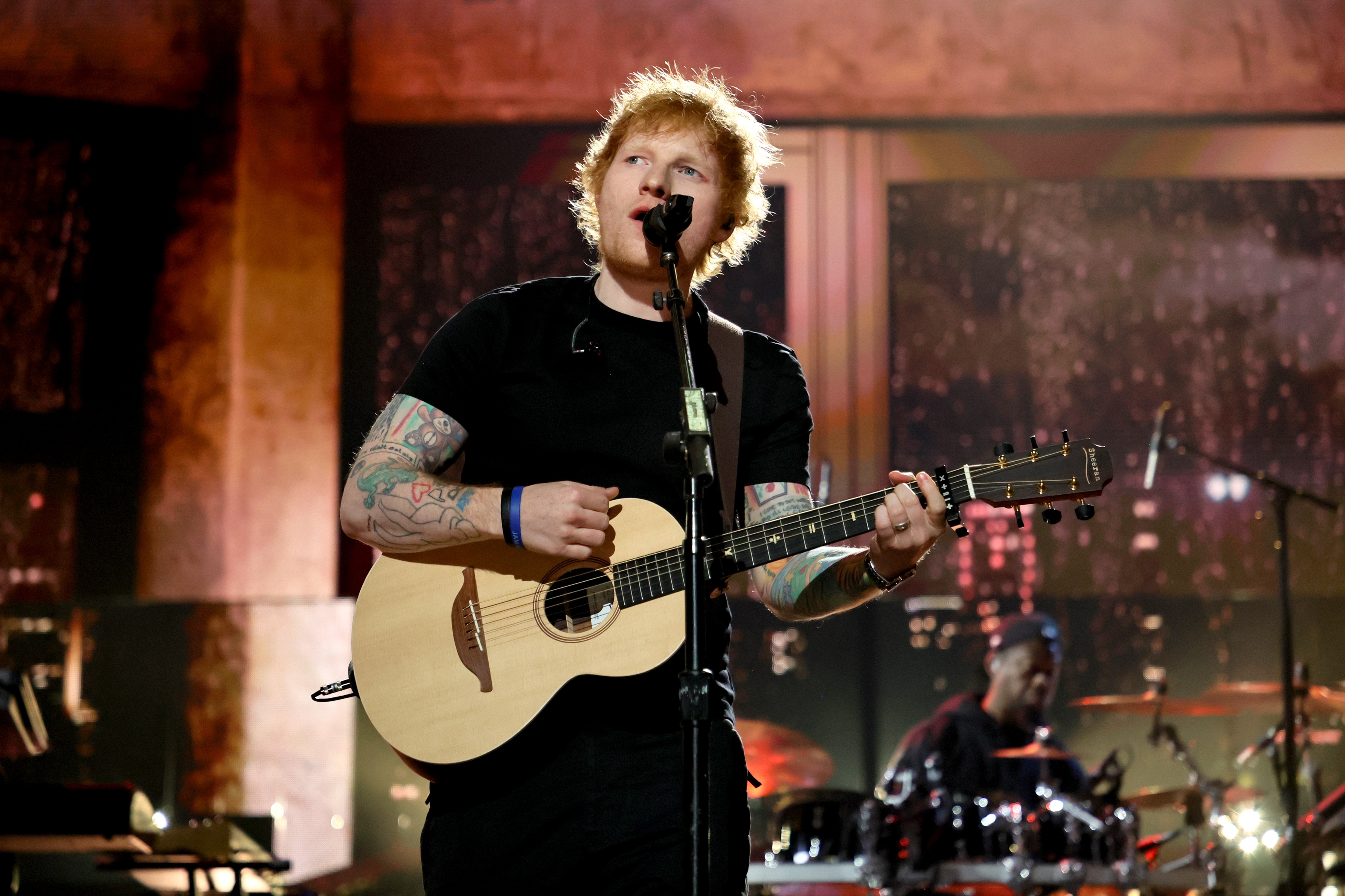 Ed Sheeran performed at the 37th Annual Rock & Roll Hall of Fame Induction Ceremony at Microsoft Theater in Los Angeles, California, on November 05, 2022. | Source: Getty Images