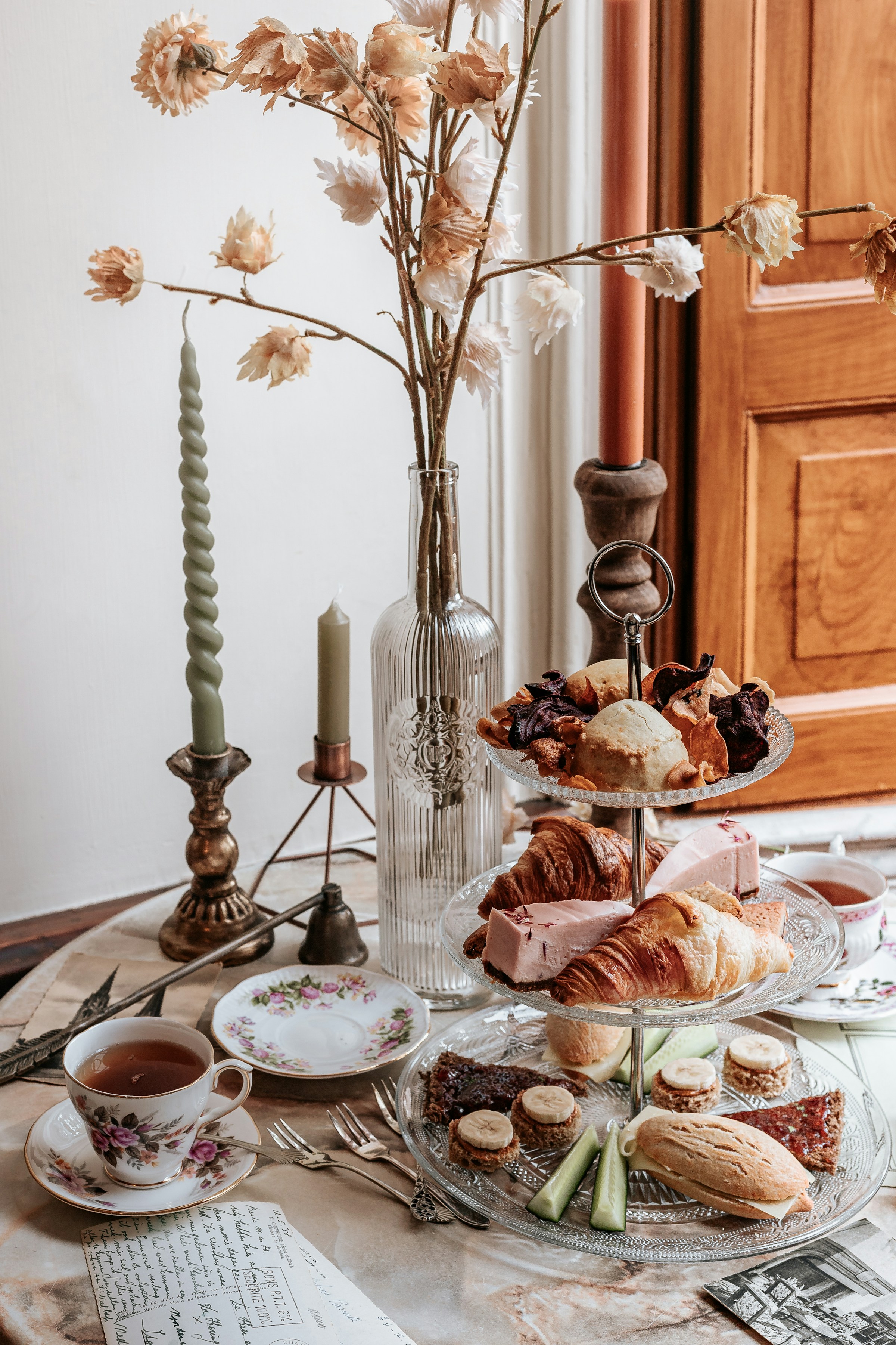 A high-tea setting | Source: Unsplash