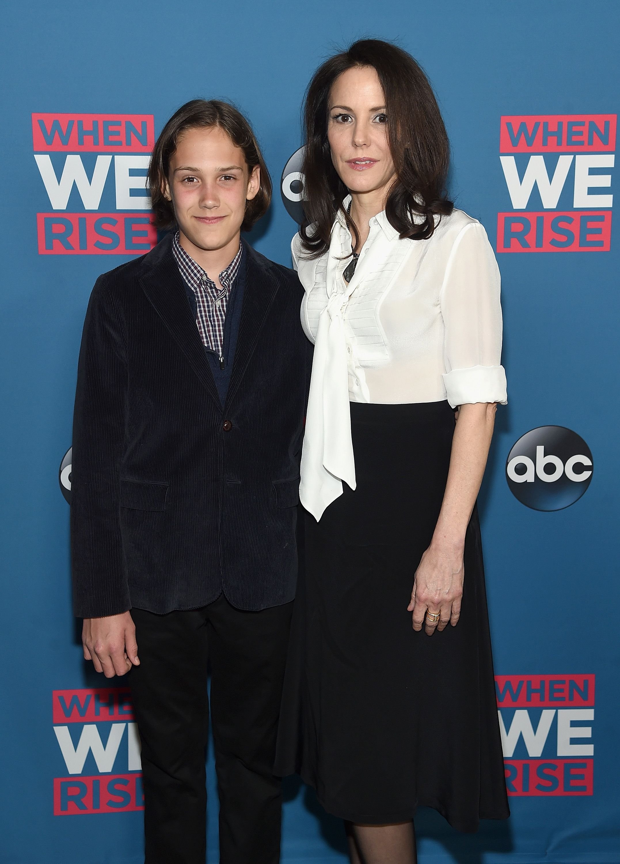 Mary-Louise Parker and her son William Parker at the screening of "When We Rise" in New York in 2017 | Source: Getty Images