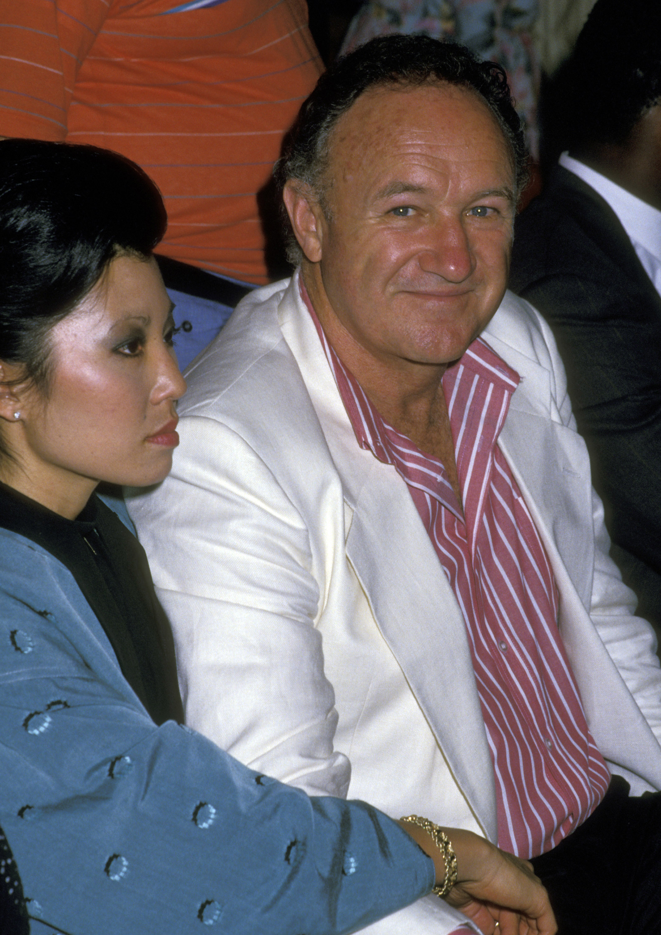 Gene Hackman and Betsy Arakawa are pictured during Mike Tyson vs Michael Spinks Fight at Trump Plaza, on June 27, 1988 in Atlantic City, New Jersey, United States | Source: Getty Images