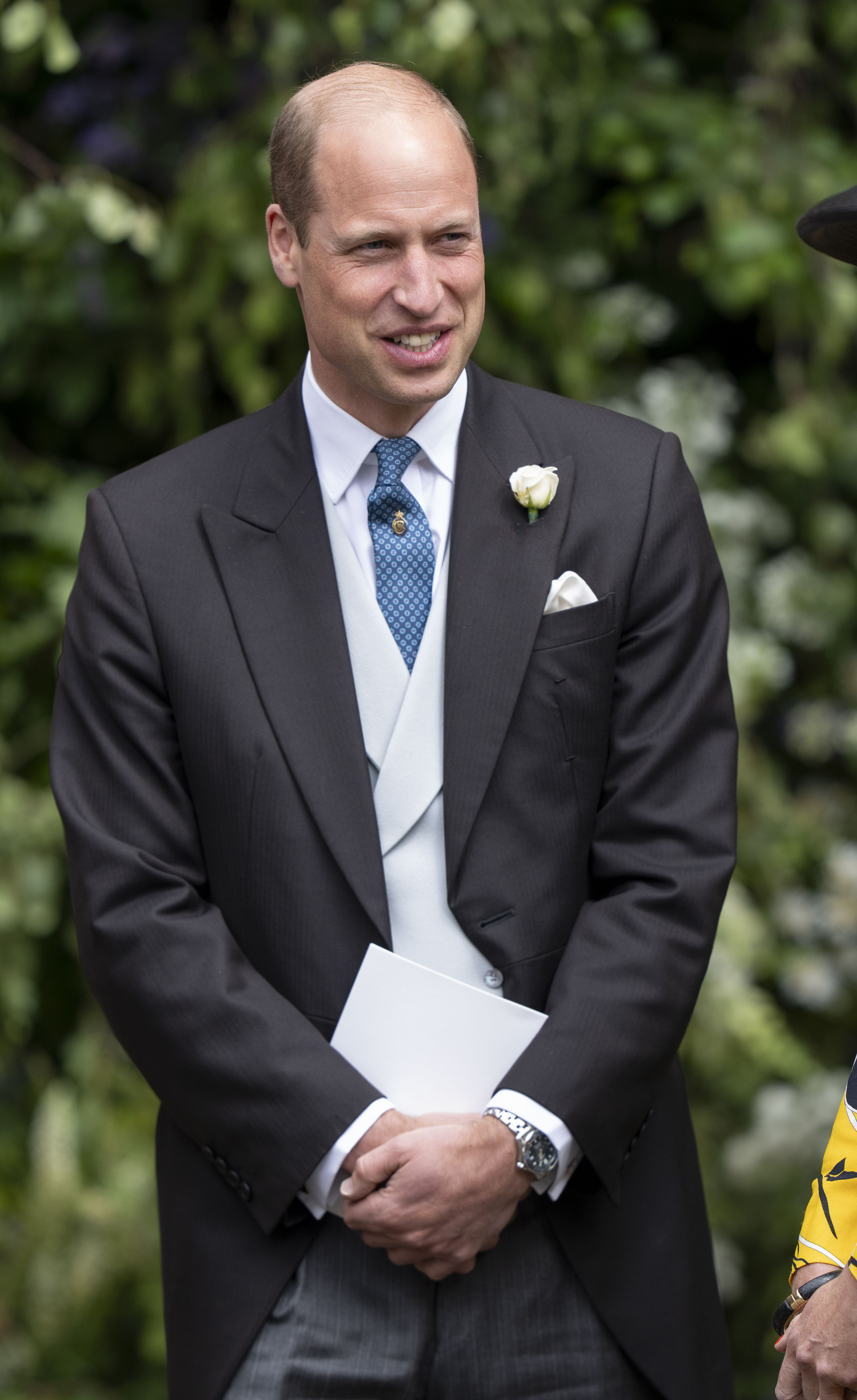 Prince William, Prince of Wales, at the wedding of The Duke of Westminster and Miss Olivia Henson at Chester Cathedral on June 7, 2024, in Chester, England | Source: Getty Images