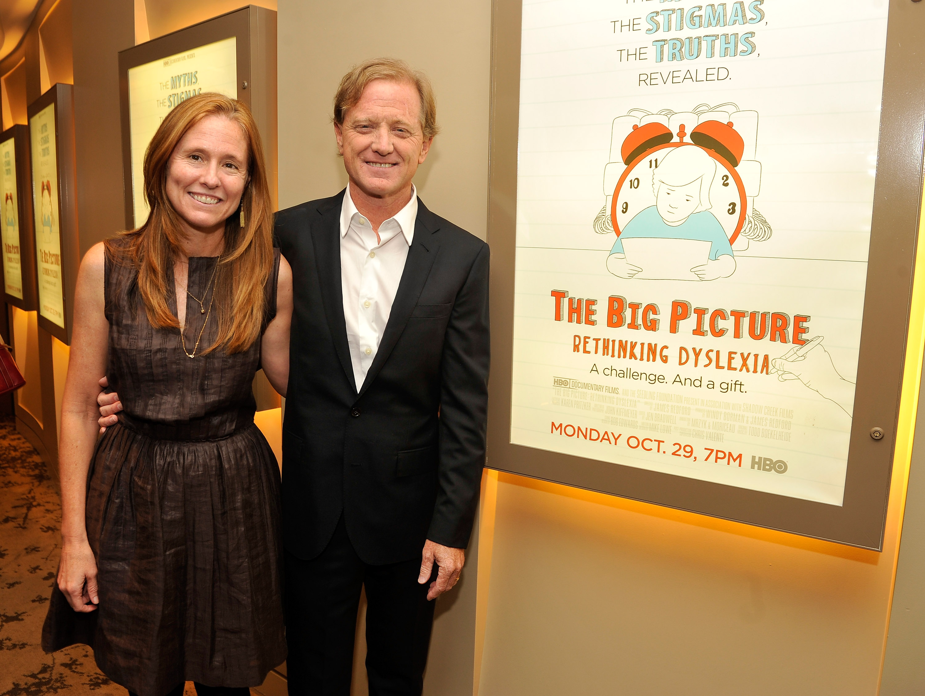 Kyle Redford and James Redford at HBO's New York Premiere of "The Big Picture: Rethinking Dyslexia" in New York City on October 25, 2012.  | Source: Getty Images