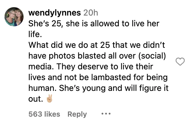 User comment dated October 5, 2023 | Source: Instagram/pagesix