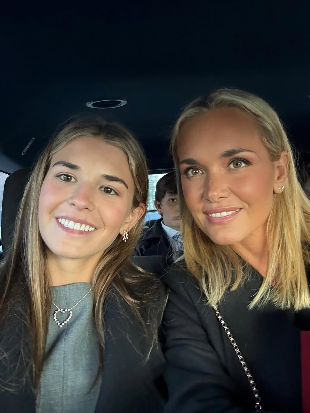 A close-up car selfie of Kai and Vanessa Trump. | Source: Instagram/kaitrumpgolfer