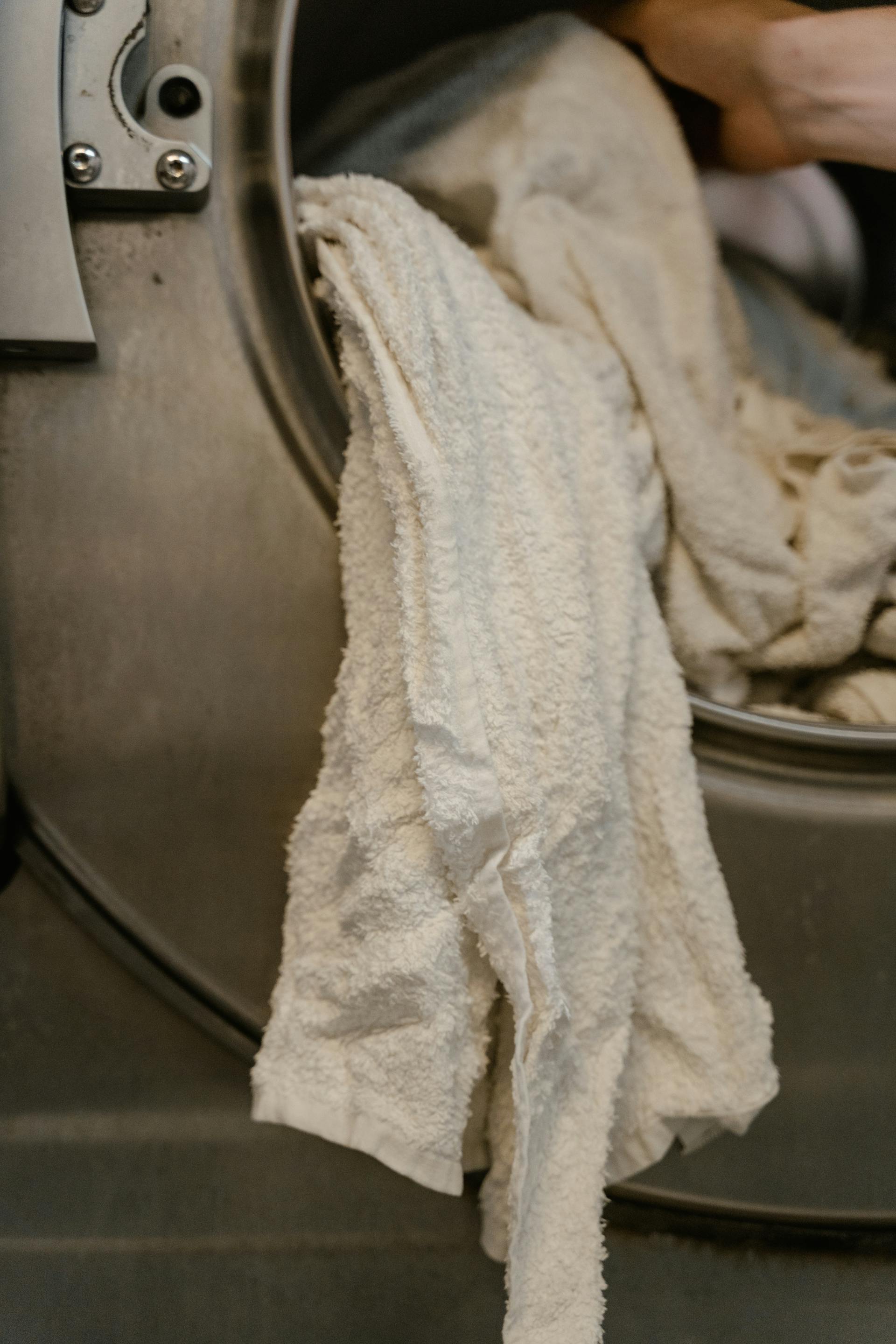 Clothes in a laundry machine | Source: Pexels