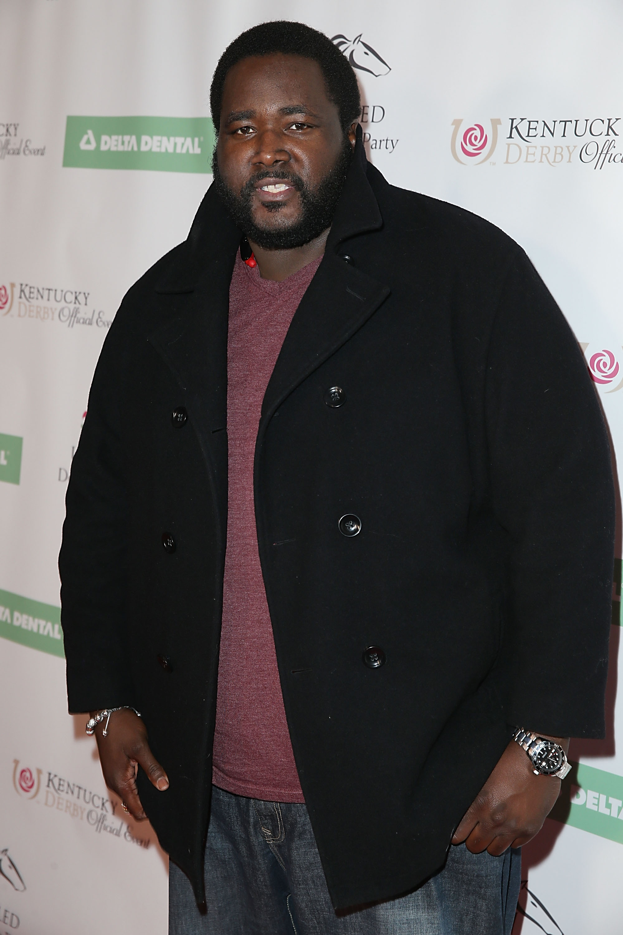 Quinton Aaron poses on the red carpet at the 2016 Unbridled Eve Derby Prelude Party in West Hollywood, California | Source: Getty Images