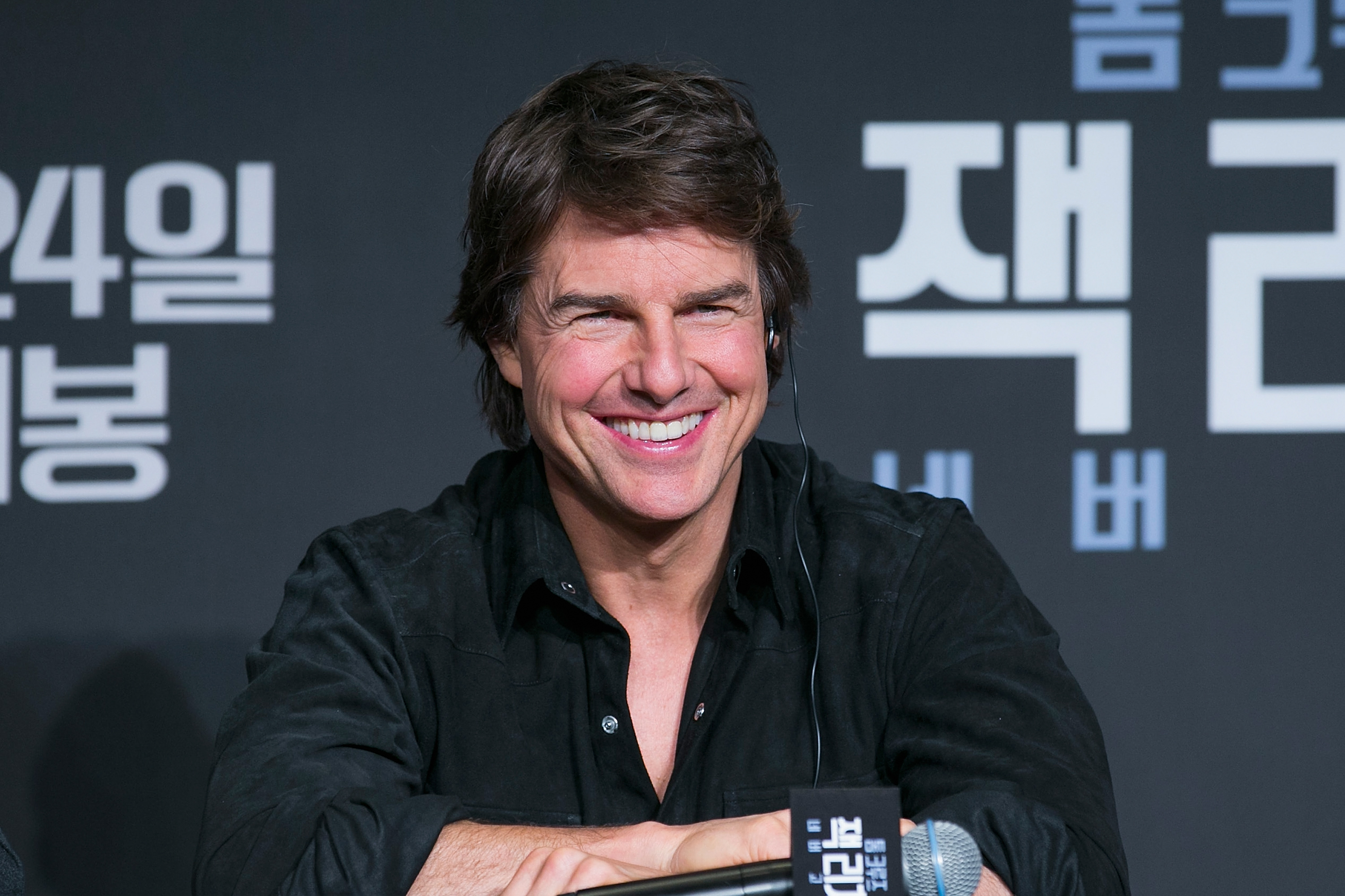 Tom Cruise attended the "Jack Reacher: Never Go Back" press conference on November 7, 2016, in Seoul, South Korea. | Source: Getty Images
