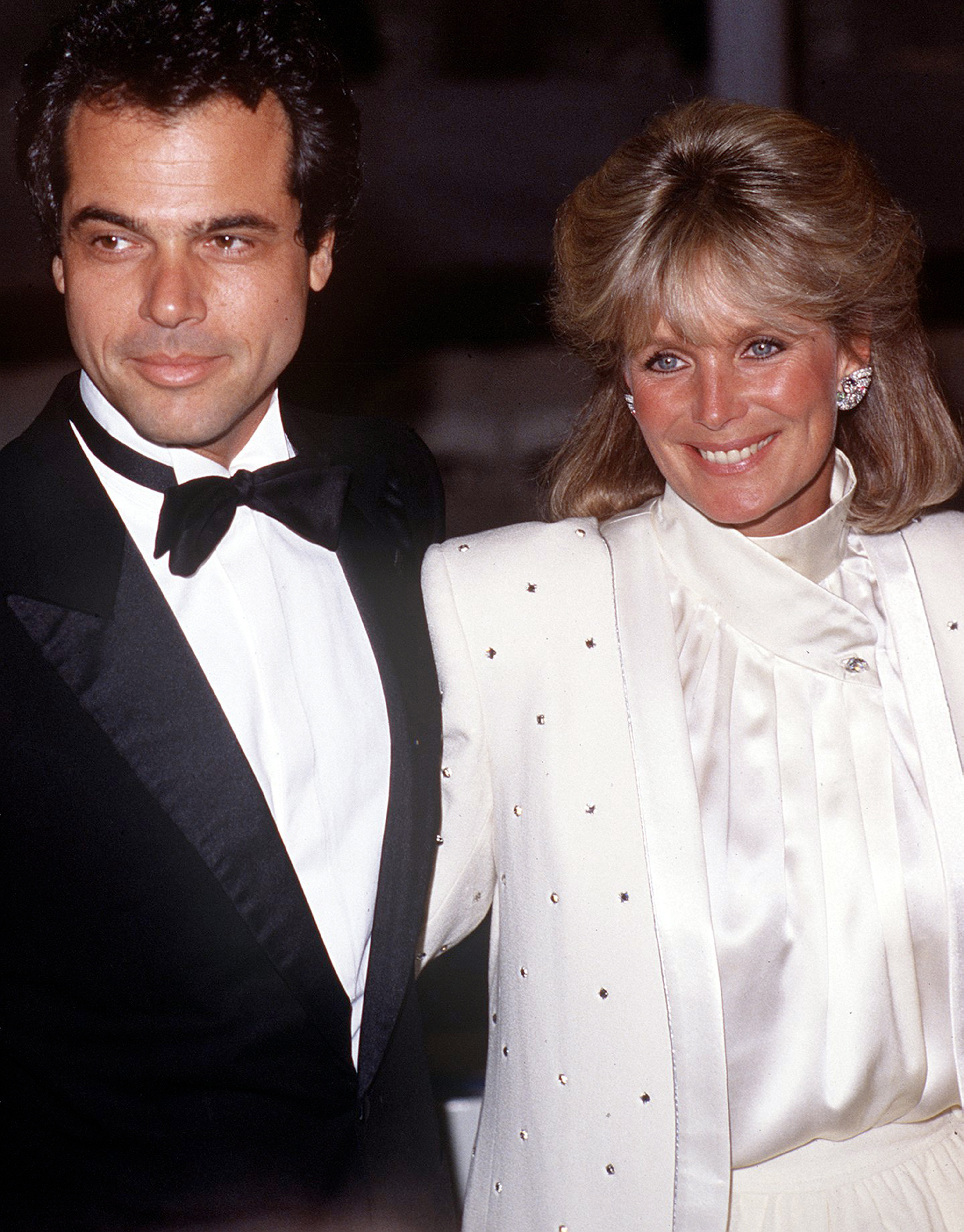 George Santo Pietro photographed with Linda Evans on January 1, 1985. | Source: Getty Images