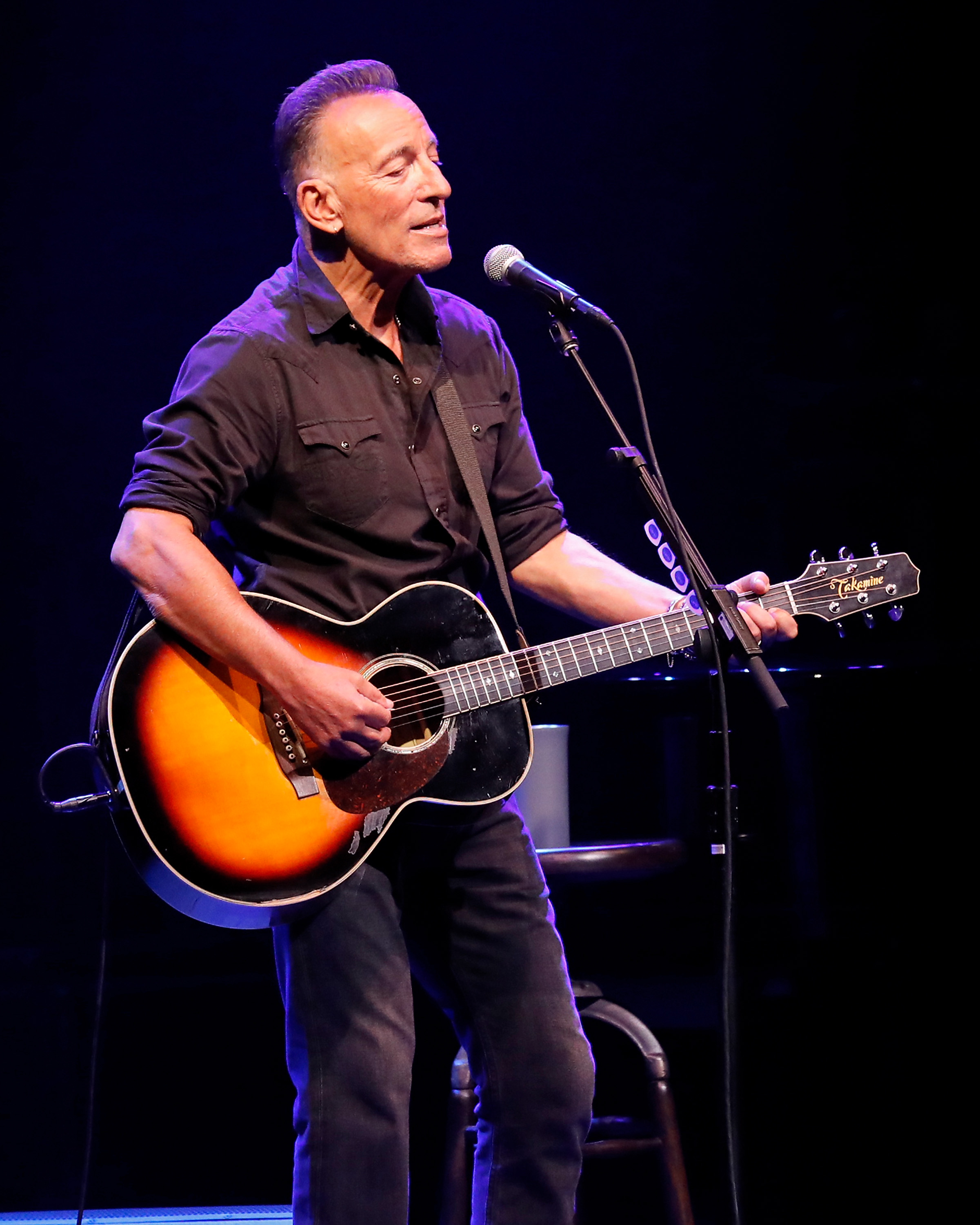 Bruce Springsteen performs during reopening night of "Springsteen on Broadway" at St. James Theater in New York City on June 26, 2021 | Source: Getty Images