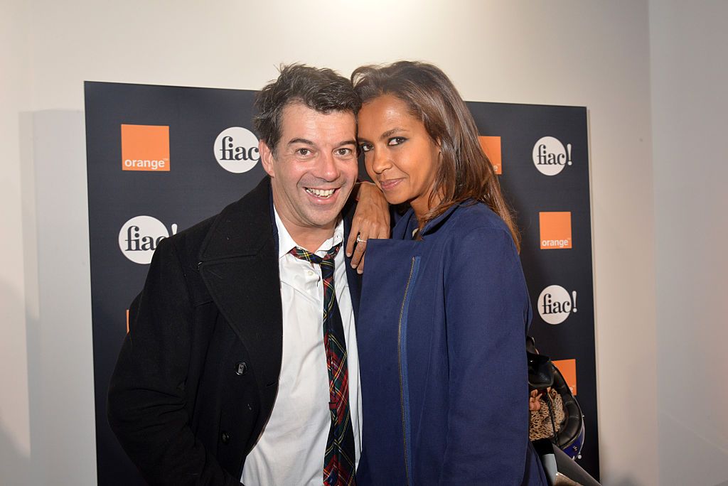 L'Animatrice Karine Le Marchant et son ami Stéphane Plaza | Photo : Getty Images