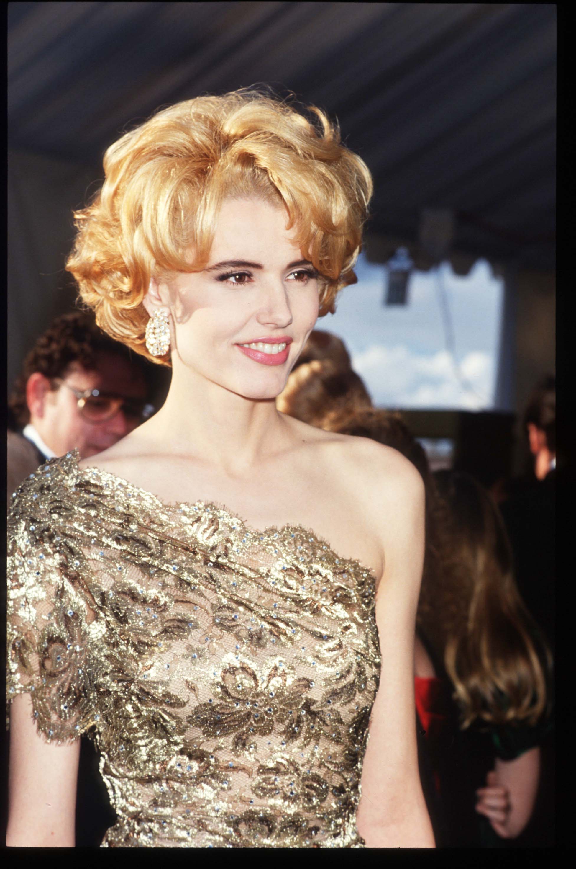 Geena Davis at the Oscars on March 25, 1991 | Source: Getty Images