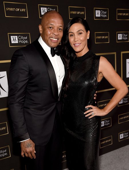 Dr. Dre and Nicole Young at Barker Hangar on October 11, 2018 in Santa Monica, California. | Photo: Getty Images