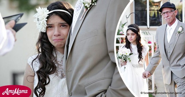 62-year-old father 'marries' his 10-year-old daughter to fulfill her dream