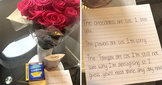 Jack Sullivan took to Twitter, sharing his apology post, which included a trio of gifts and a note. | Photo: twitter.com/SullivansTweets