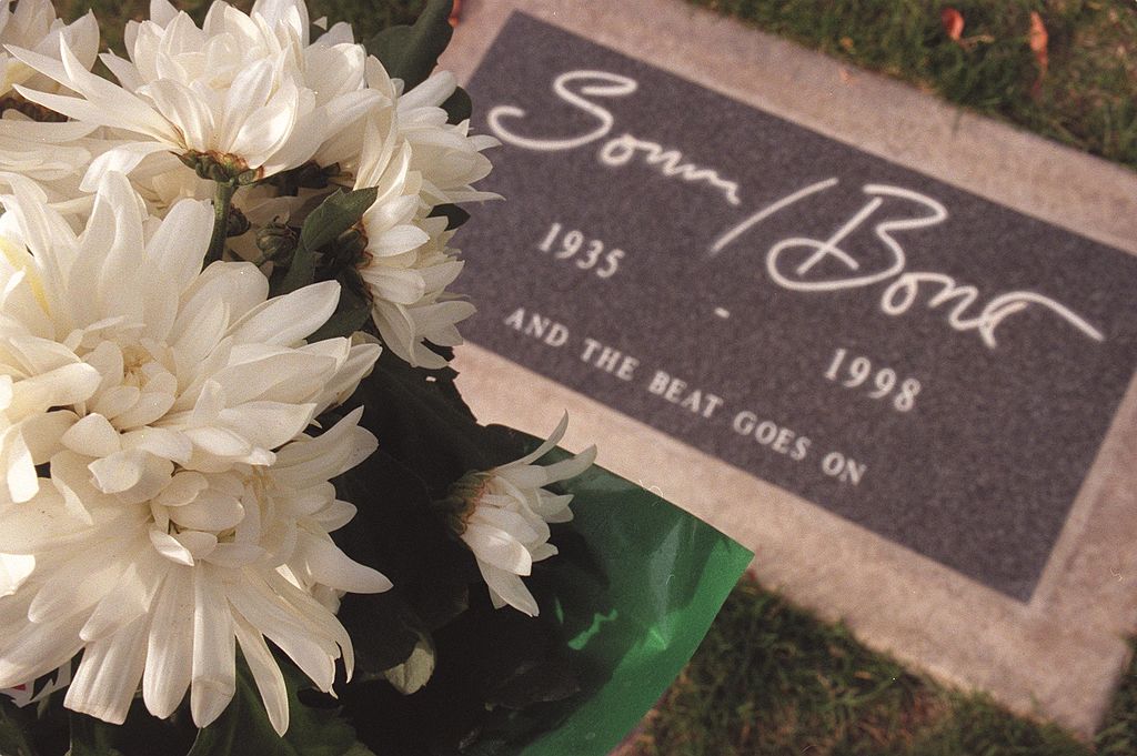 Sonny Bono's gravesite at Desert Memorial Cemetary | Getty Images