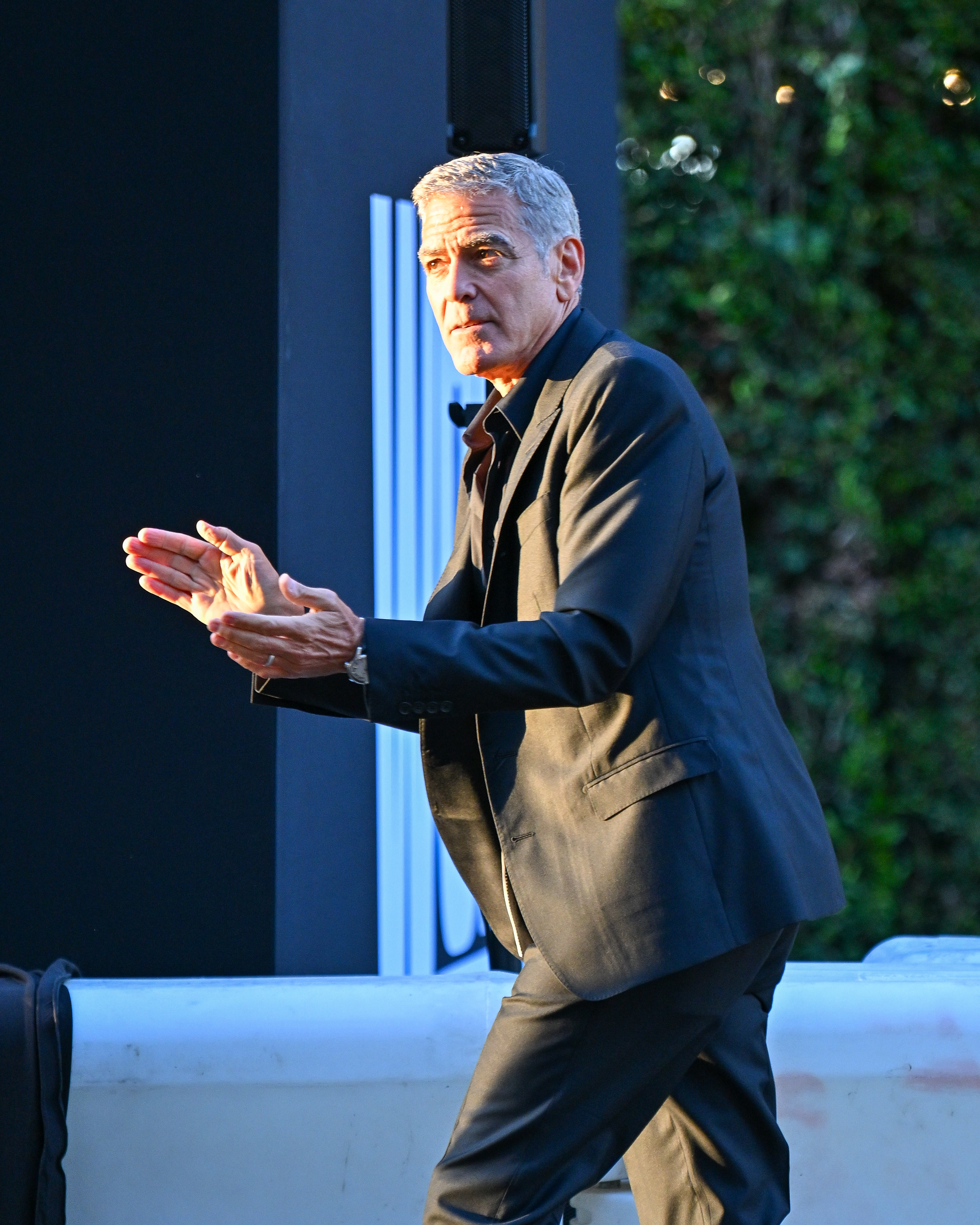 George Clooney spotted outside the "Wolfs" premiere in Los Angeles, California on September 18, 2024 | Source: Getty Images