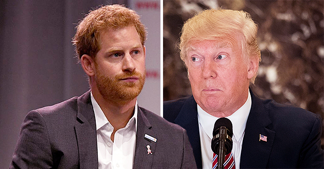 Prince Harry Keeps an Awkward Distance from Donald Trump after 'Nasty' Comment about Meghan Markle