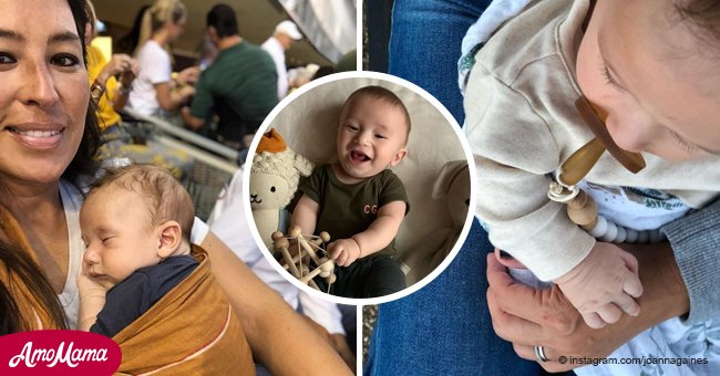 Joanna Gaines shows off baby Crew's first two teeth in an adorable new photo