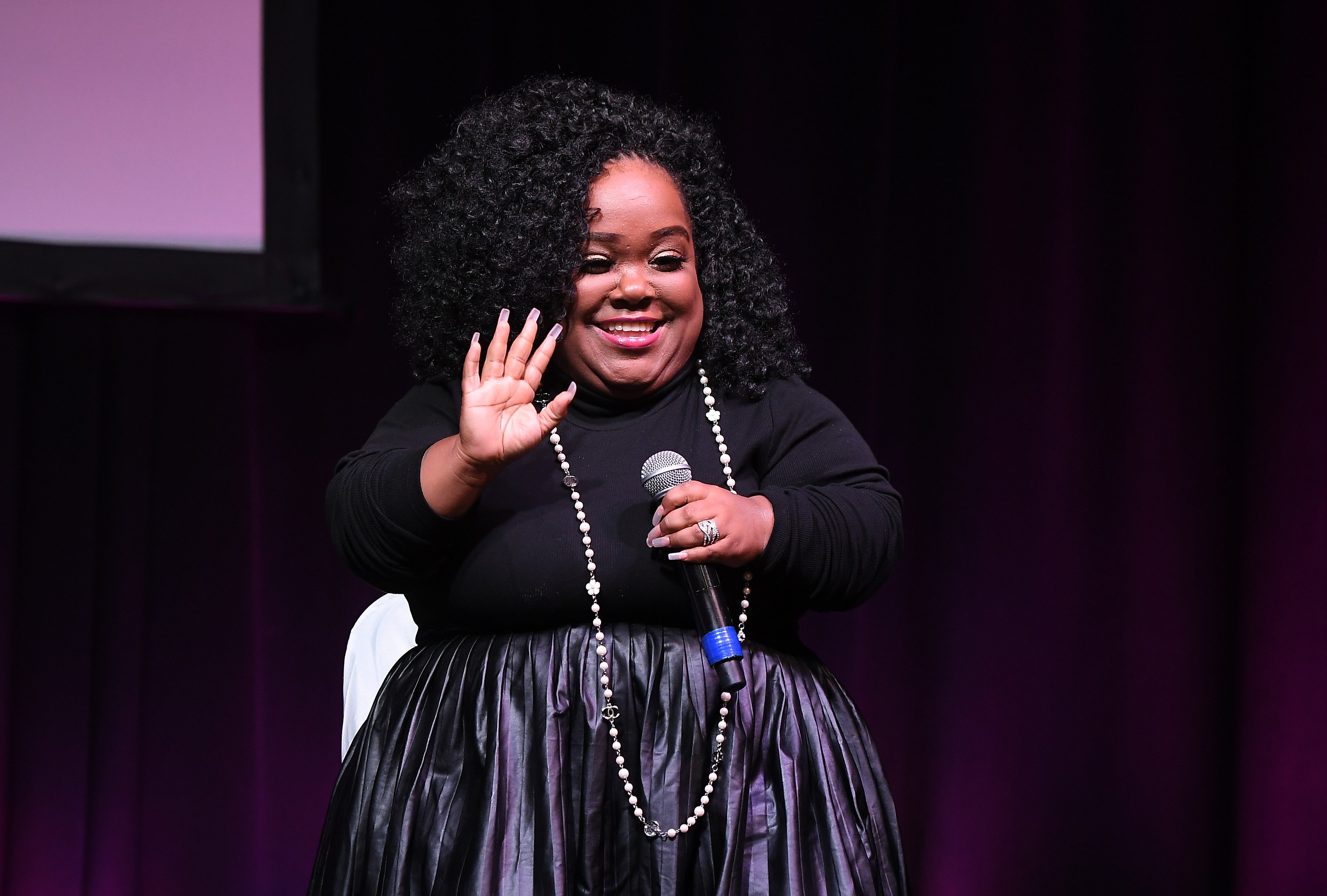 Ashley "Minnie" Ross speaks onstage during 2019 Atlanta Ultimate Women's Expo on November 10, 2019, in Atlanta, Georgia. | Source: Getty Images.