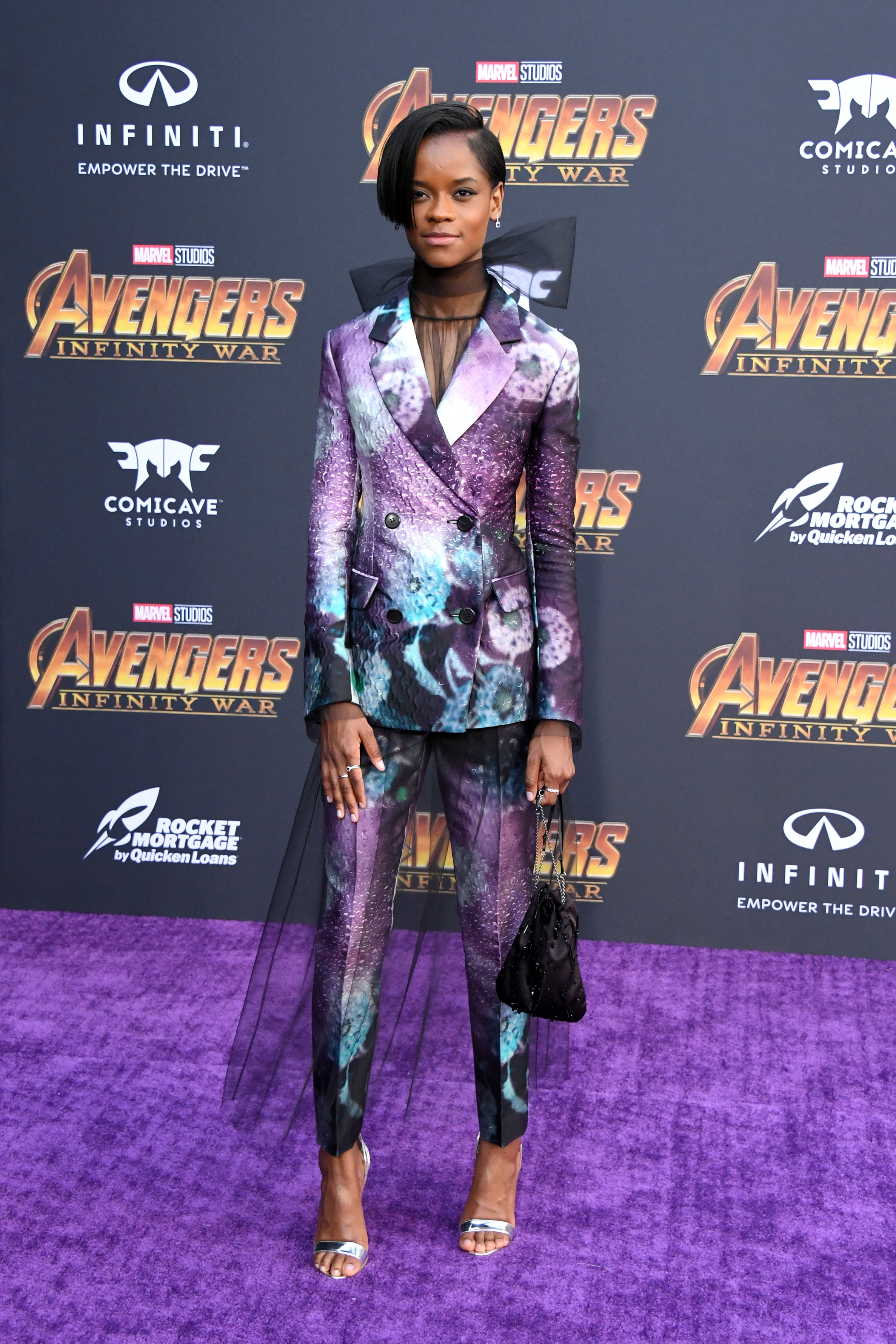Letitia Wright attends the premiere of Disney and Marvel's 'Avengers: Infinity War' on April 23, 2018, in Los Angeles, California. | Source: Getty Images