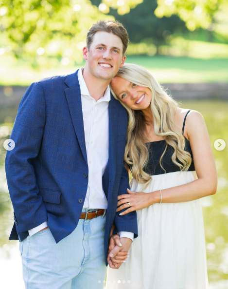 David Andersen and Paige Drummond posing for a picture on their engagement day, posted on August 5, 2024 | Source: Instagram/a_paige_in_my_book