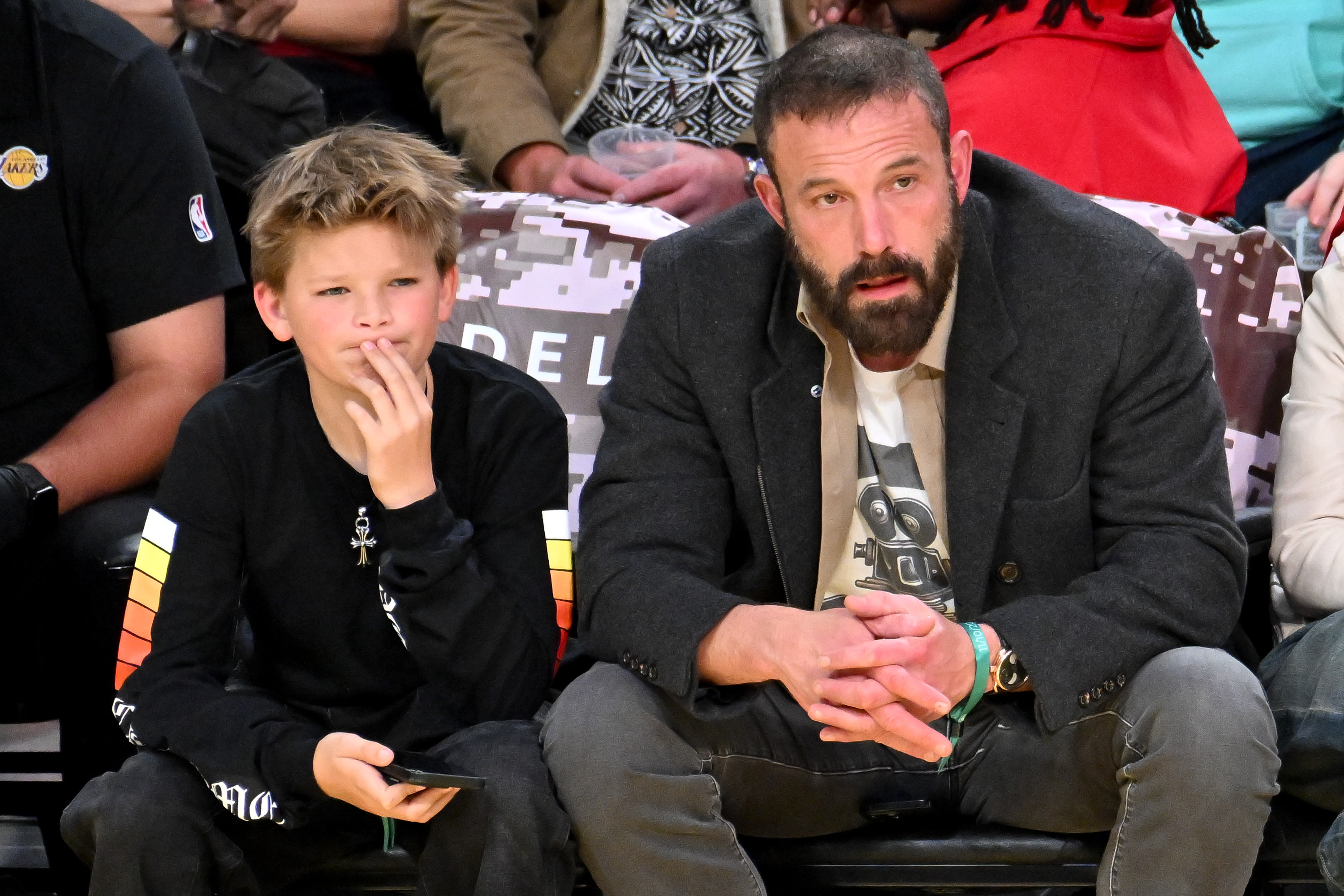 Samuel and Ben Affleck on November 10, 2024 | Source: Getty Images