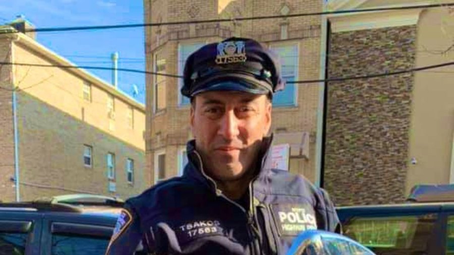 The officer who was killed by a drunk driver, Police Officer Anastasios Tsakos | Source: Twitter/@CBSNewYork