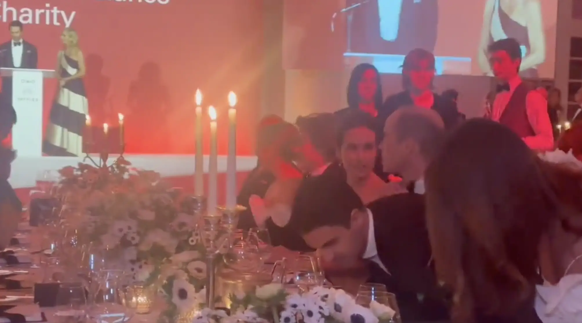 Prince William and Tom Cruise at the London's Air Ambulance Charity Black and White Gala as seen in an X post dated February 9, 2024 | Source: Twitter.com/RE_DailyMail