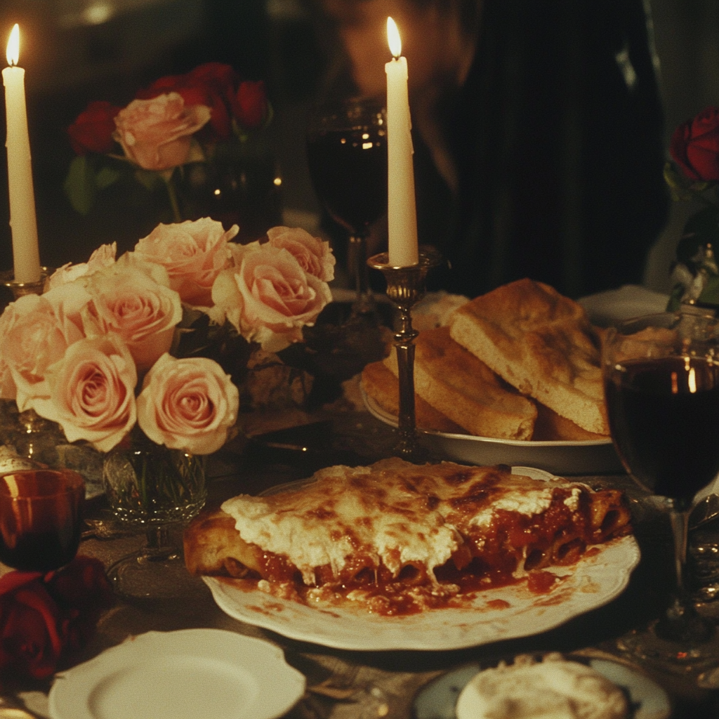 A table set for a romantic dinner | Source: Midjourney