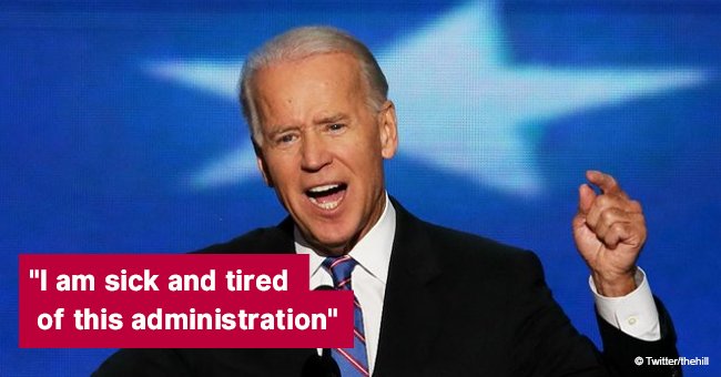 Former Vice President Joe Biden speaks at a campaign rally for Wisconsin Democrats