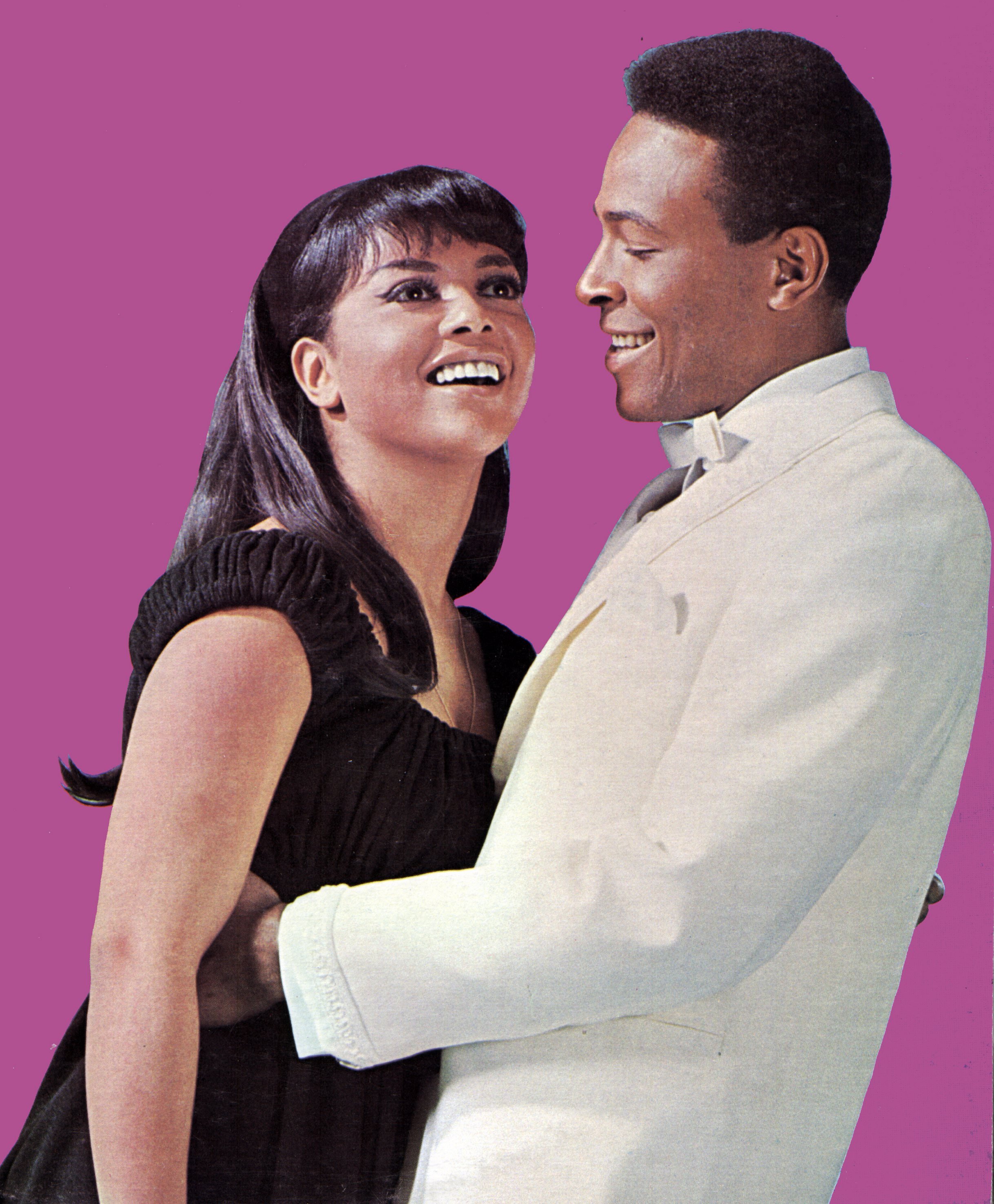 Retrato de Tammi Terrell y Marvin Gaye. | Foto: Getty Images