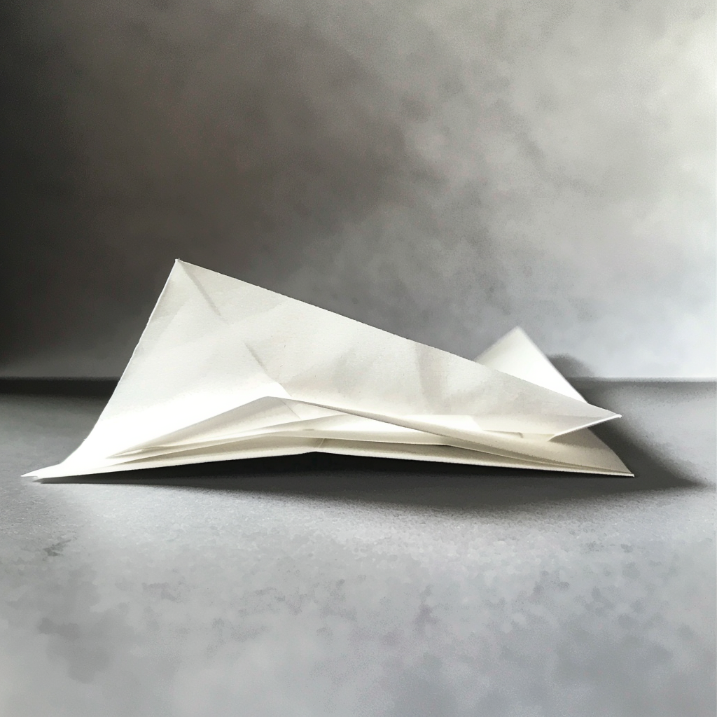 A folded piece of paper | Source: Midjourney