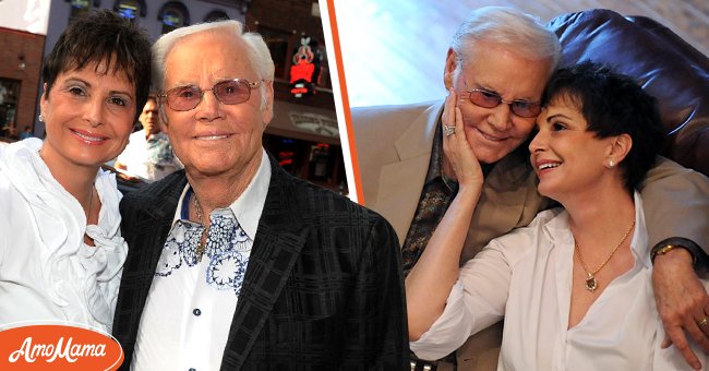 Late singer George Jones with his wife Nancy. | Photo: Getty Images