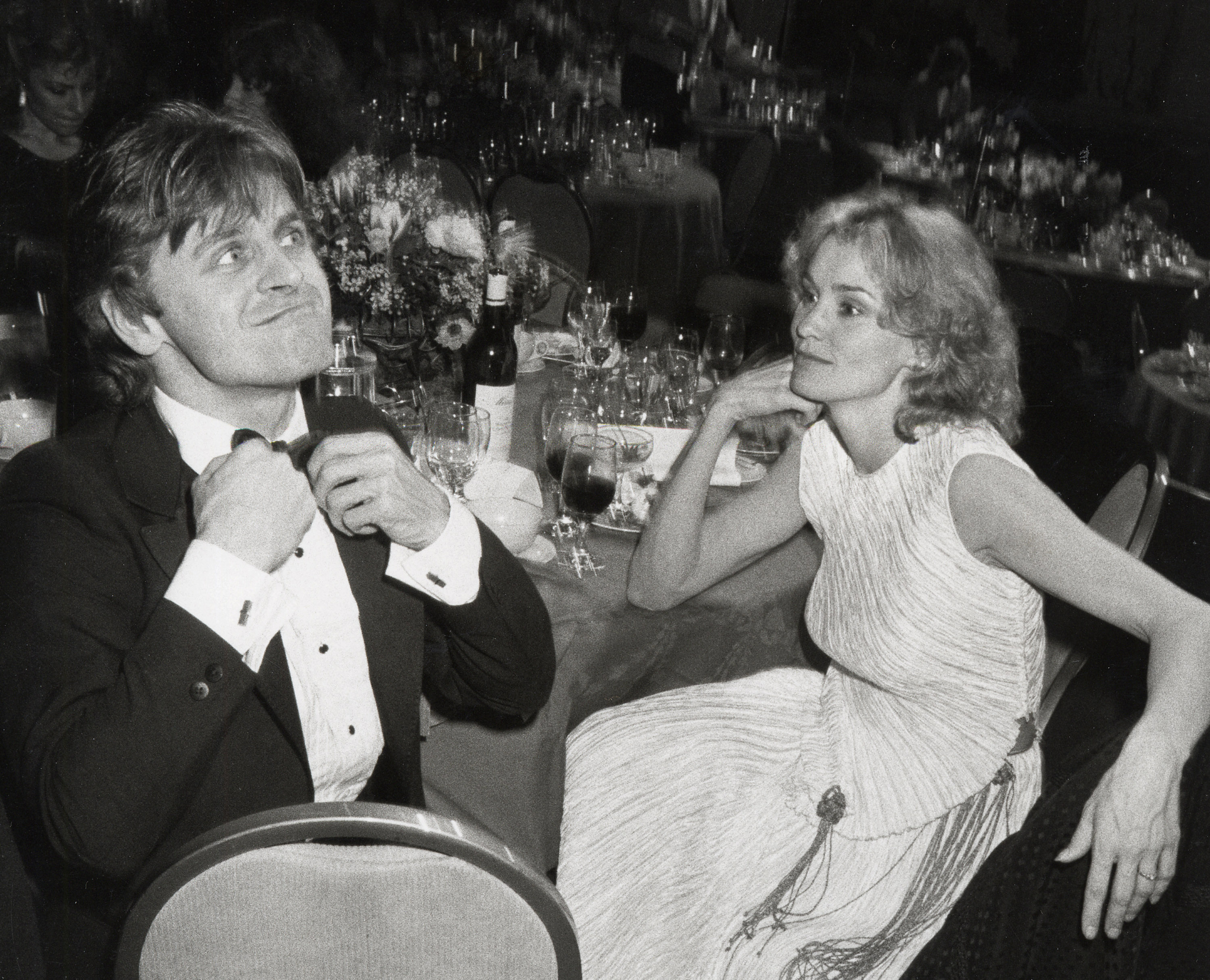 Mikhail Baryshnikov and Jessica Lange during AFI Life Achievement Awards Dinner in Beverly Hills, California in 1982 | Source: Getty Images