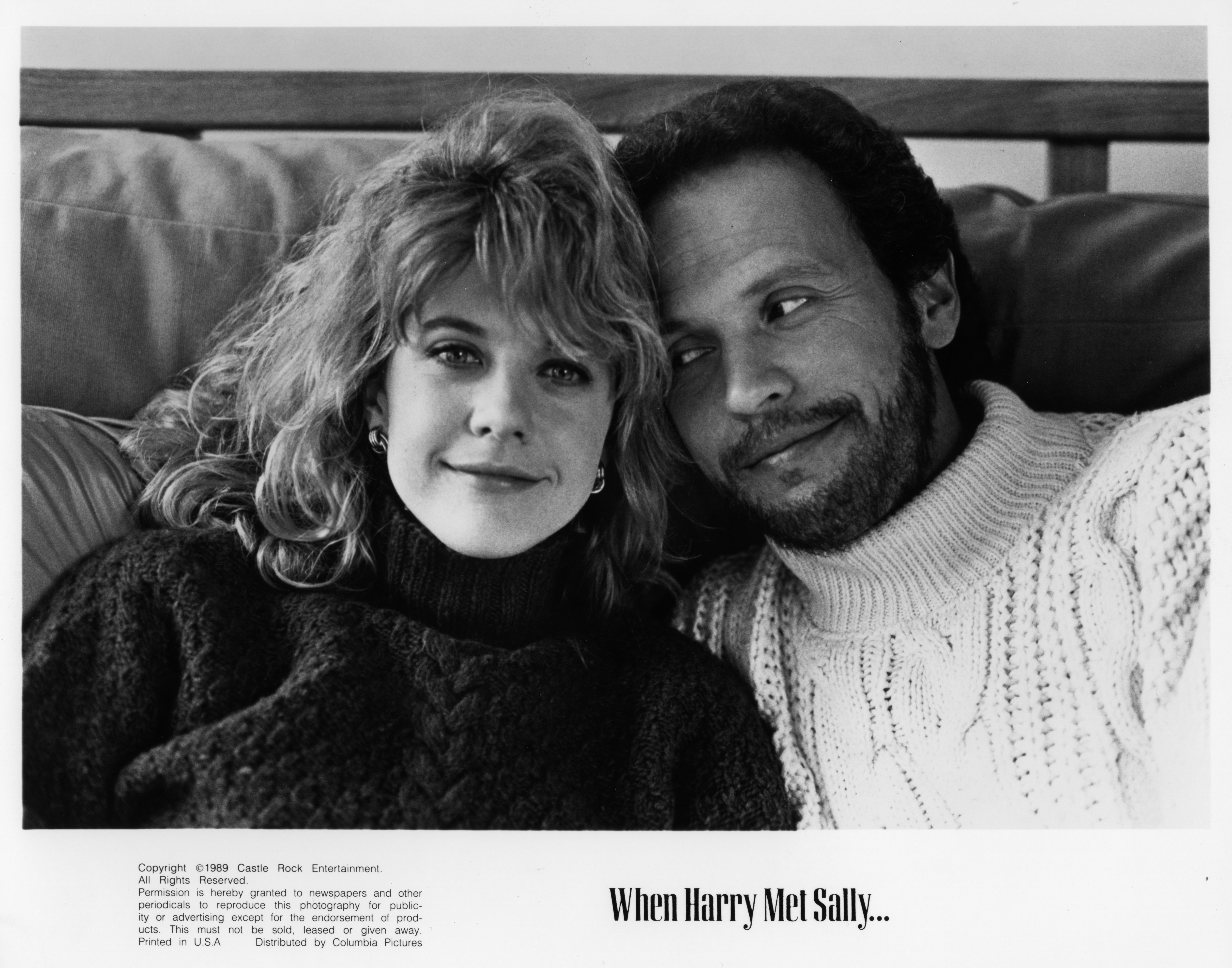 Meg Ryan and Billy Crystal pose for the movie "When Harry Met Sally" circa 1989.| Source: Getty Images