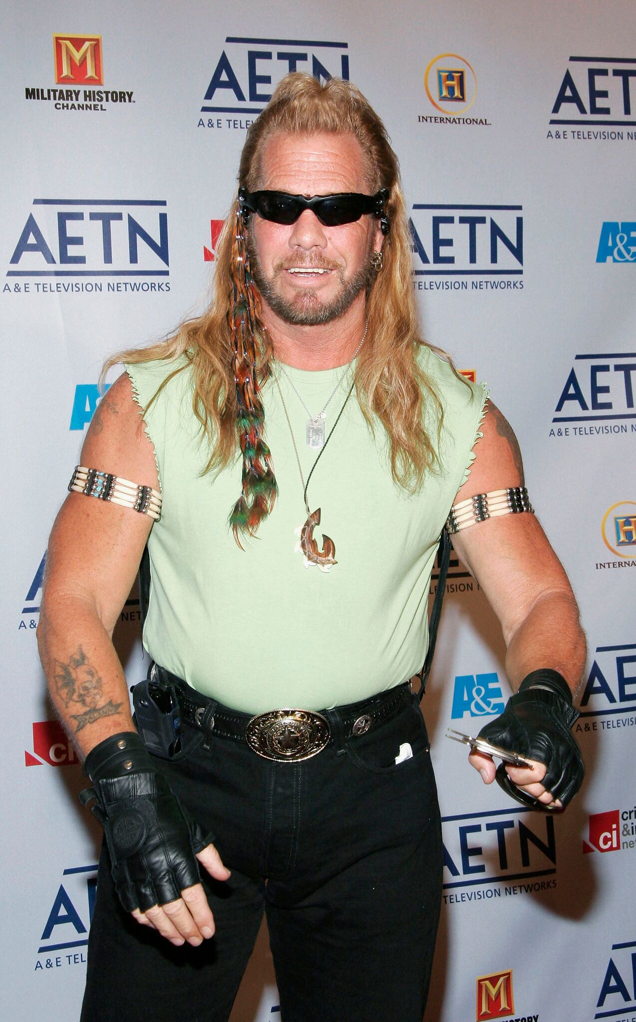 Dog The Bounty Hunter arrives to A&E Television Networks Upfront celebration | Getty Images