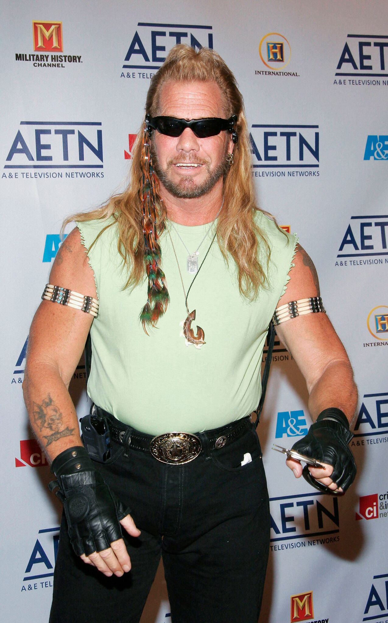 Dog The Bounty Hunter Duane "Dog" Chapman arrives to A&E Television Networks Upfront celebration held at Rockefeller Center | Getty Images