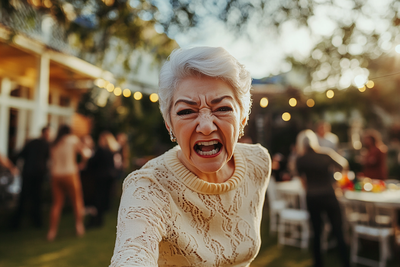 An older woman angry | Source: Midjourney