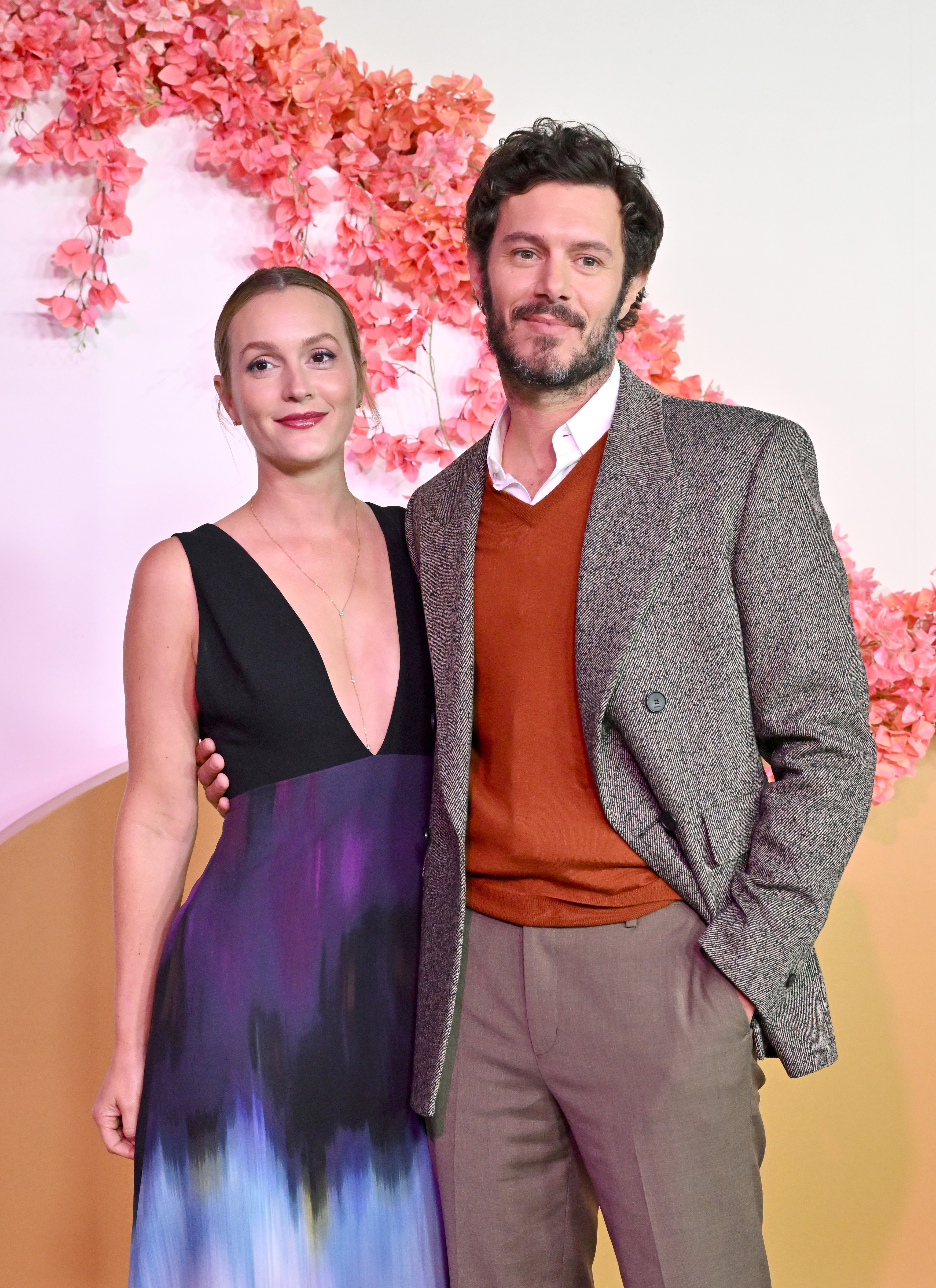Leighton Meester and Adam Brody at the premiere of "Nobody Wants This" season 2 on October 16, 2025, in Los Angeles, California. | Source: Getty Images