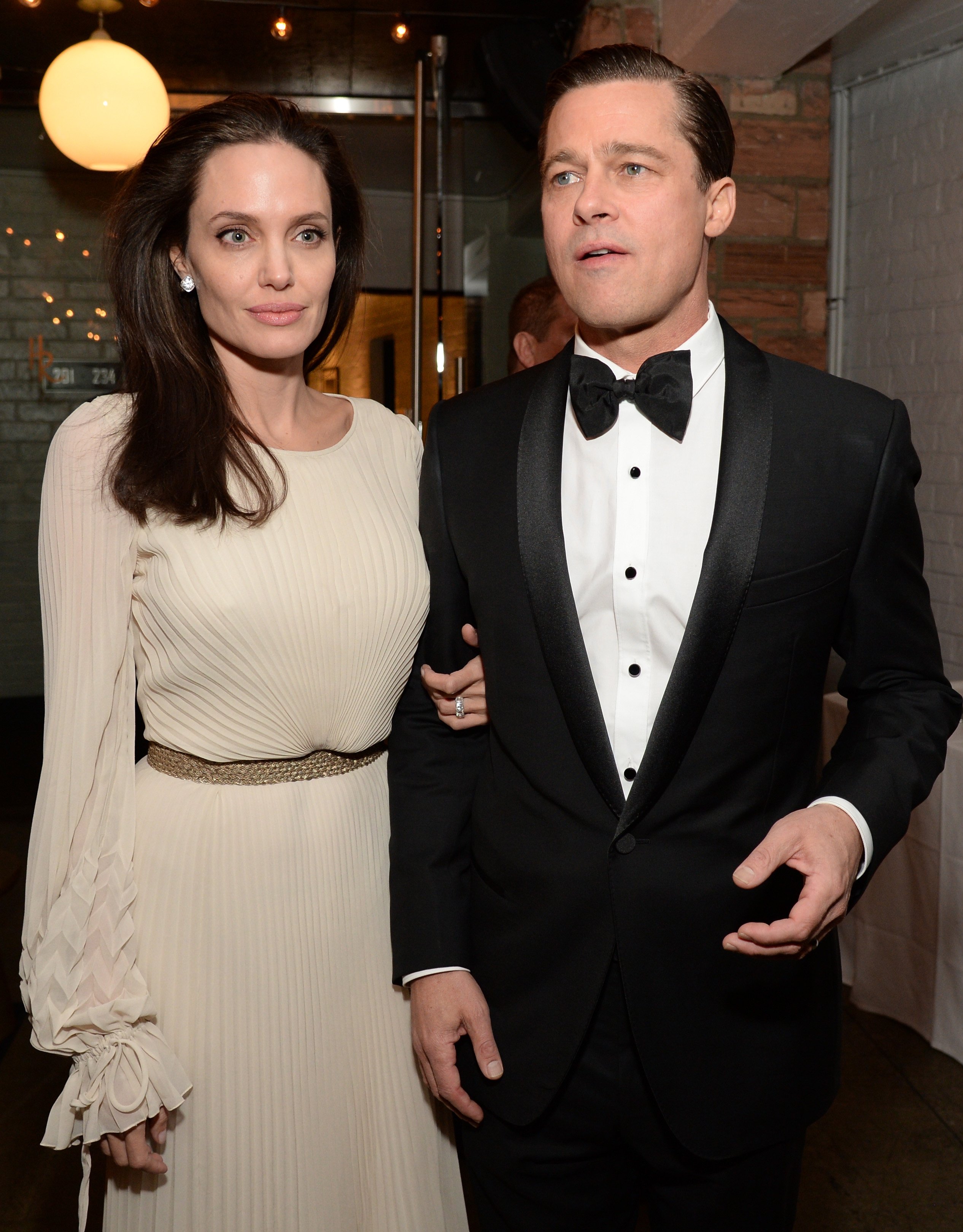 Angelina Jolie Pitt (L) and actor-producer Brad Pitt attend the after party for the opening night gala premiere of Universal Pictures' "By the Sea" during AFI FEST 2015 presented by Audi at TCL Chinese 6 Theatres on November 5, 2015 in Hollywood, California. | Source: Getty Images