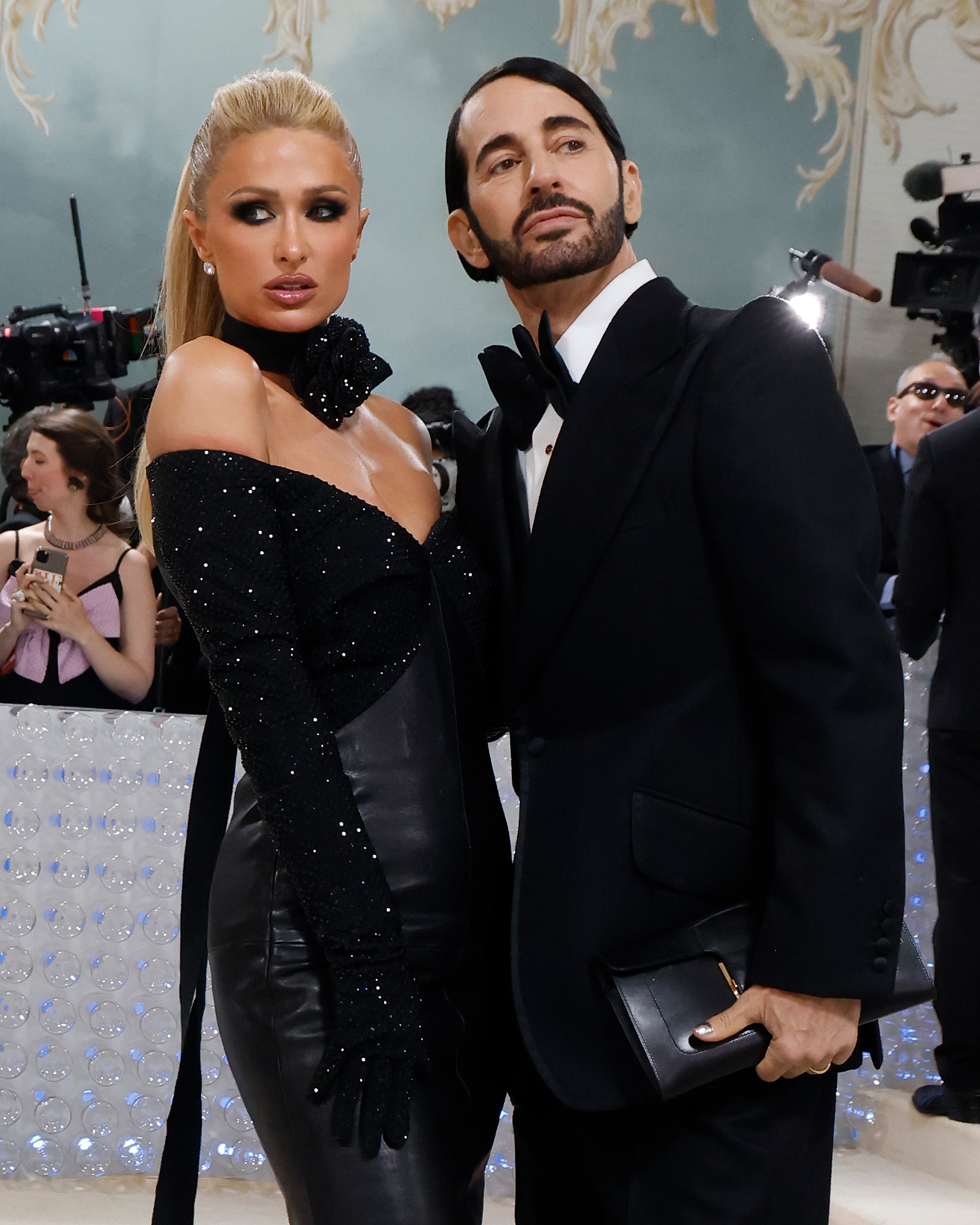 Paris Hilton and Marc Jacobs attend the Costume Institute Benefit celebrating "Karl Lagerfeld: A Line of Beauty" at Metropolitan Museum of Art in New York City, on May 1, 2023. | Source: Getty Images