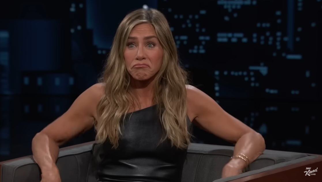 Jennifer Aniston during her interview on "Jimmy Kimmel Live," shared on October 3, 2024 | Source: YouTube.com/JimmyKimmelLive