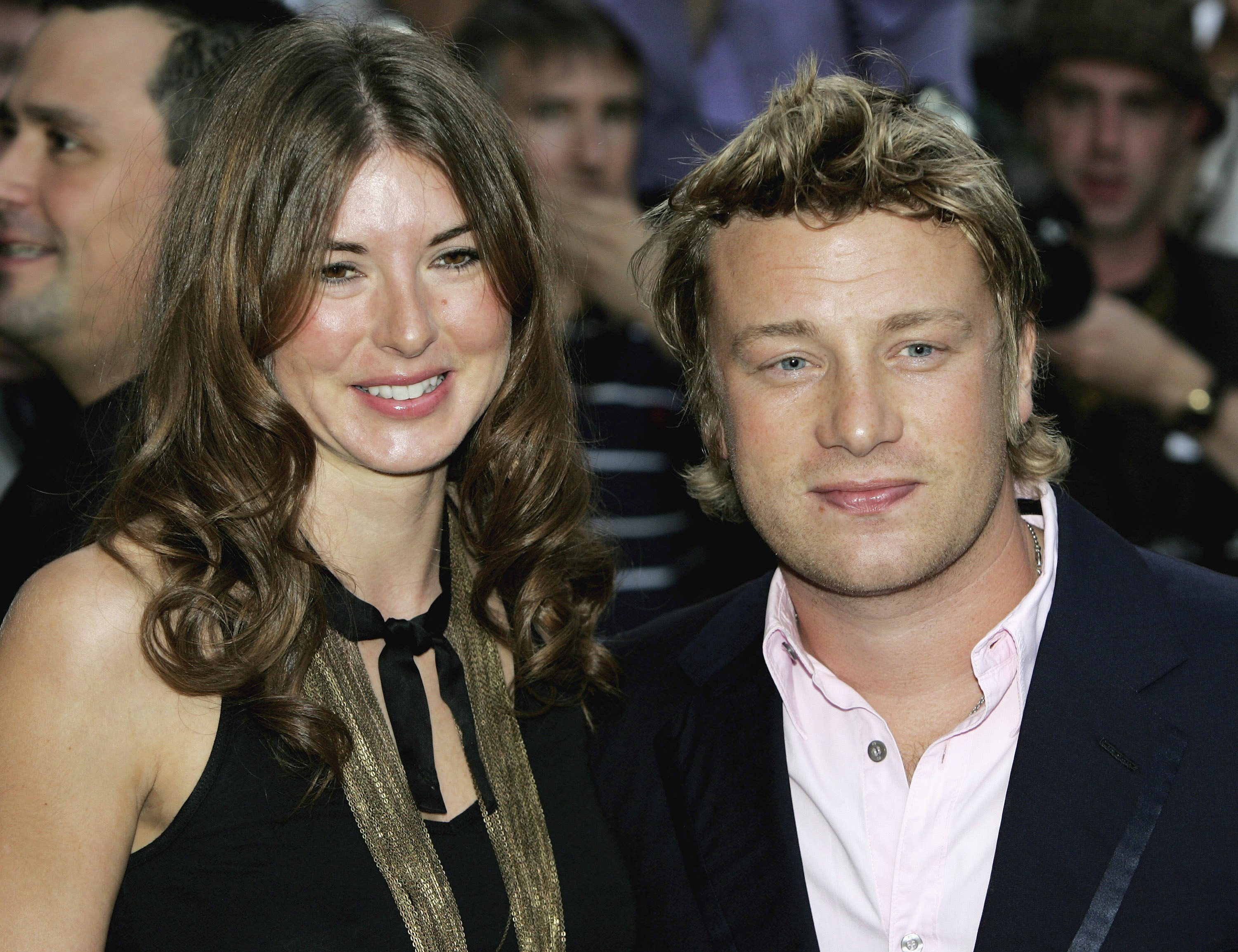 Jamie Oliver and his wife Juliette "Jools" Norton attend the GQ Men of the Year Awards on September 5, 2006, in London, England. | Source: Getty Images
