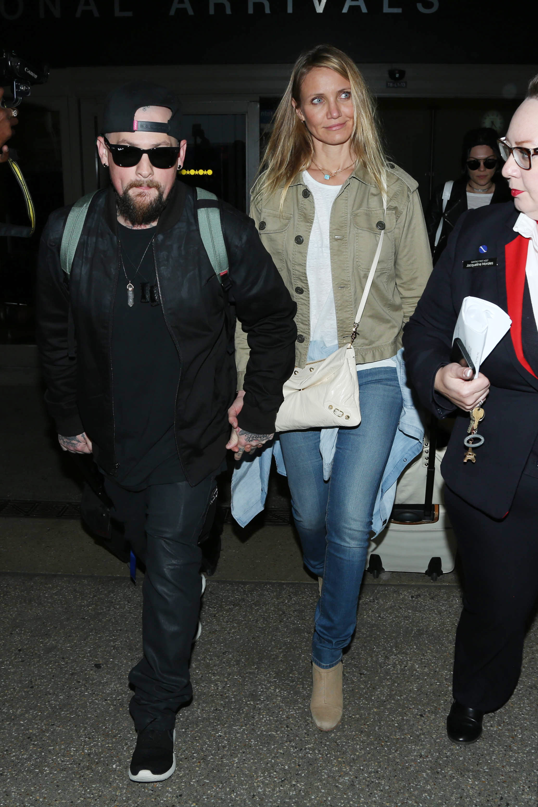 Benji Madden and Cameron Diaz seen on August 31, 2015 in Los Angeles, California | Source: Getty Images