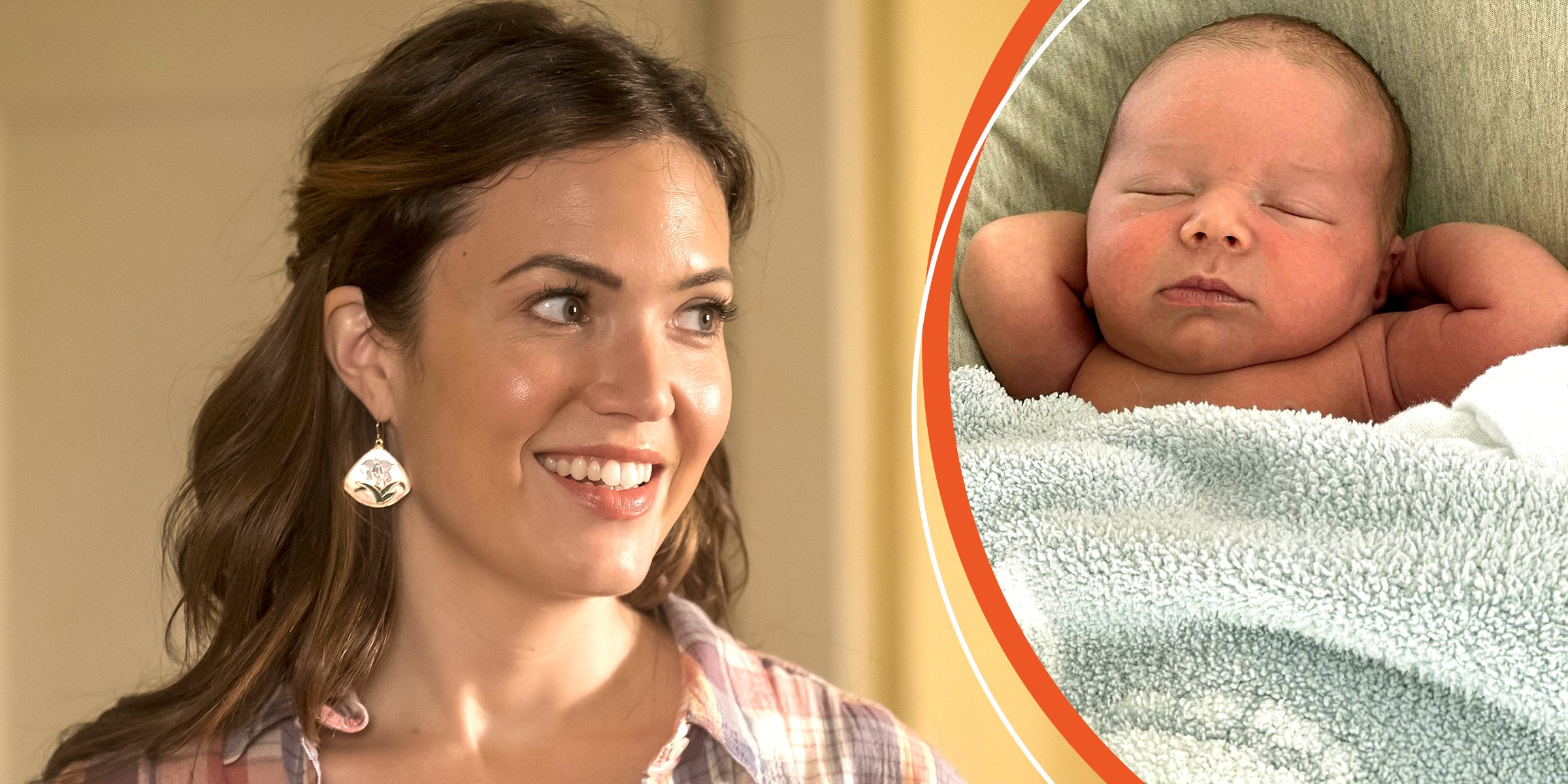 Mandy Moore | Her new baby Gus | Source: Getty Images | Instagram/Mandy Moore
